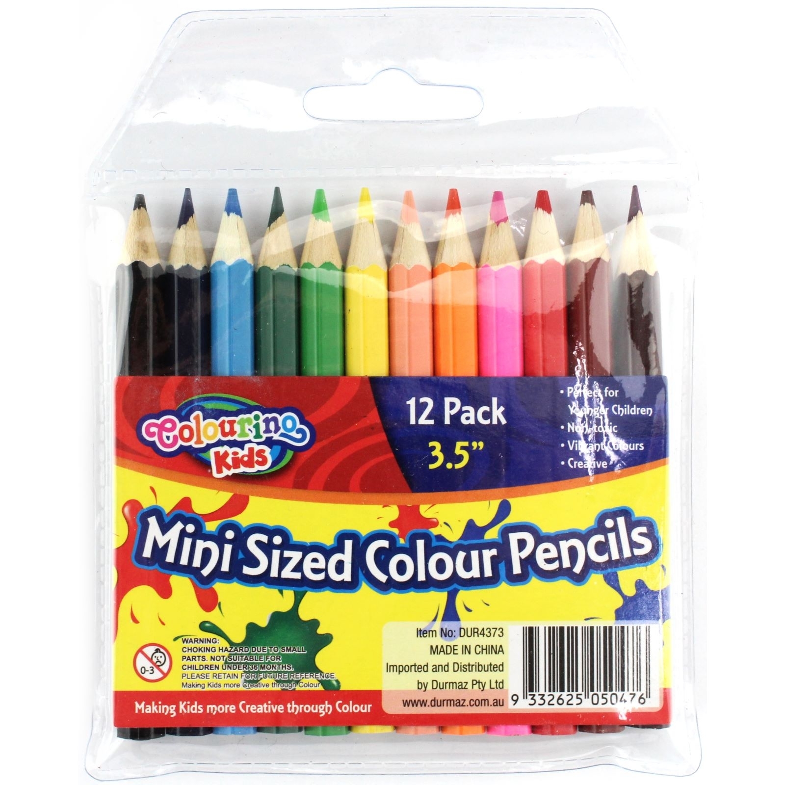 Mini Coloured Pencils (Pack of 12)