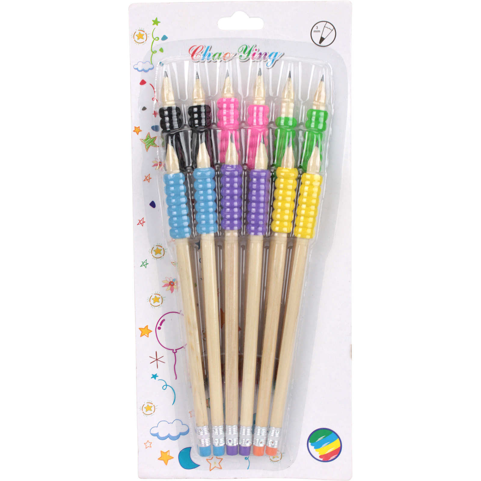Lead Pencil With Handgrip (Pack of 12)  