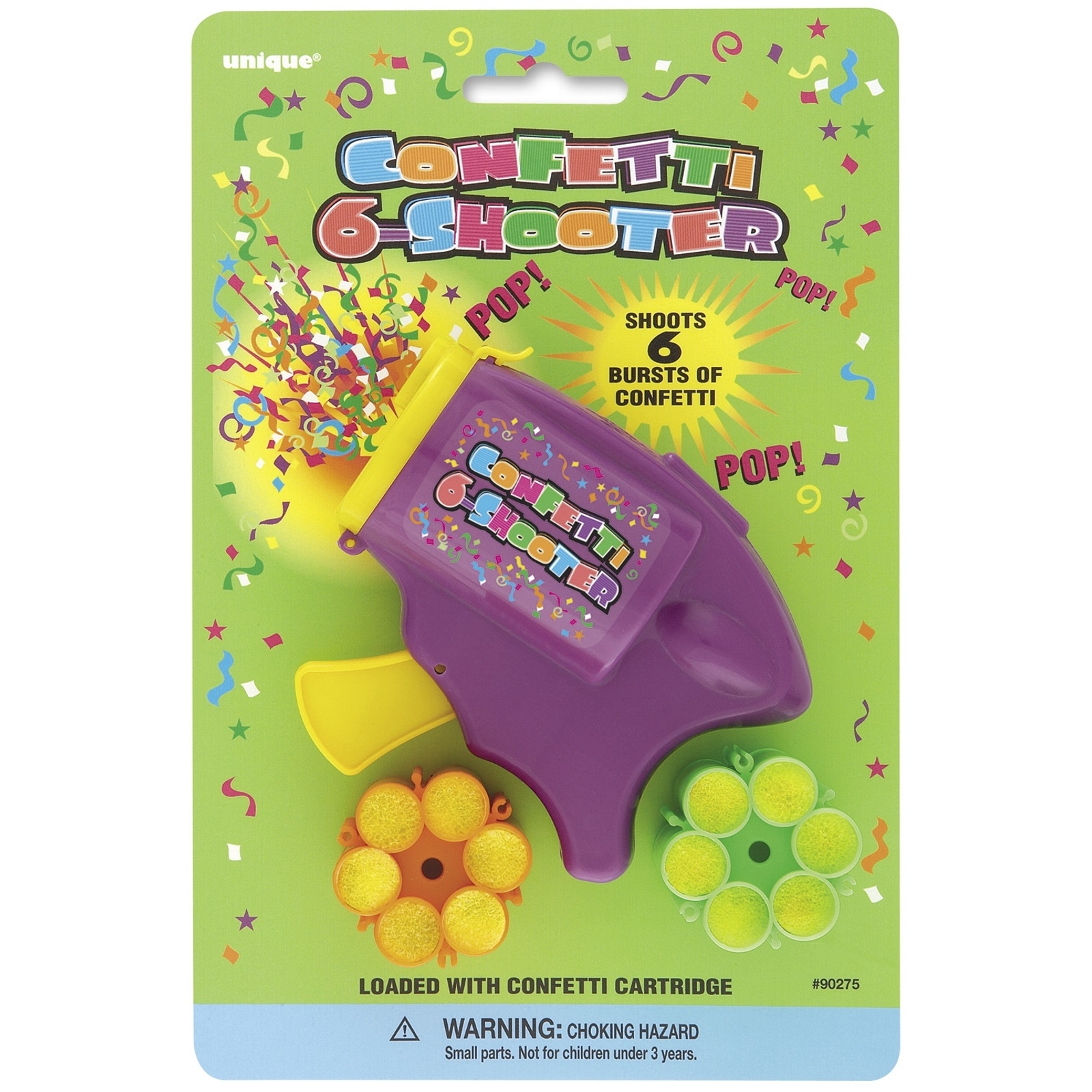 Confetti 6 Shooter Gun
