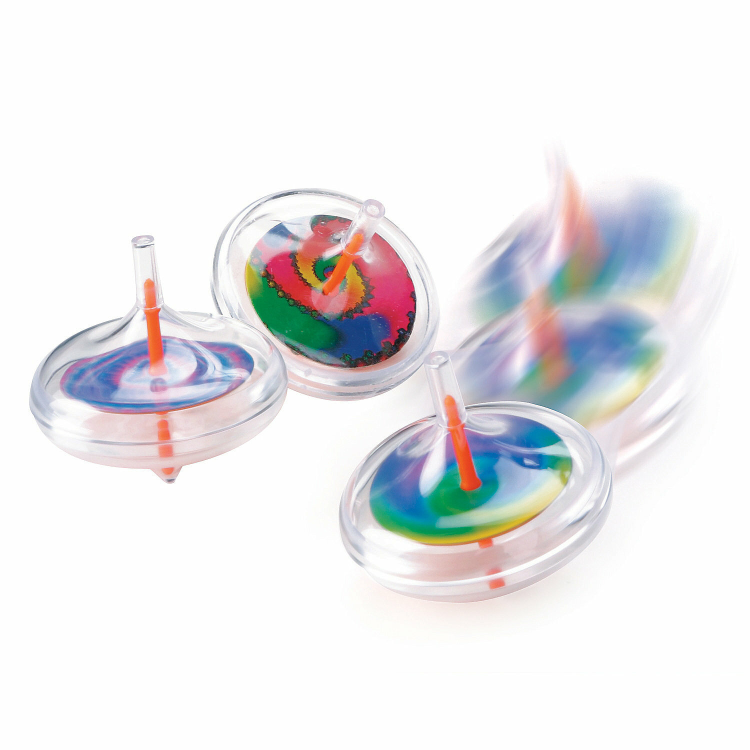 Colourful Spinning Tops (Pack of 12)