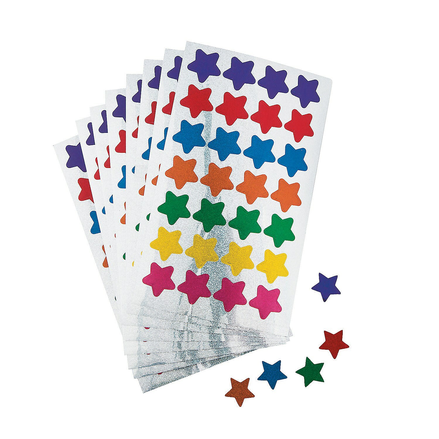 Glitter Star Stickers (25 Sheets)