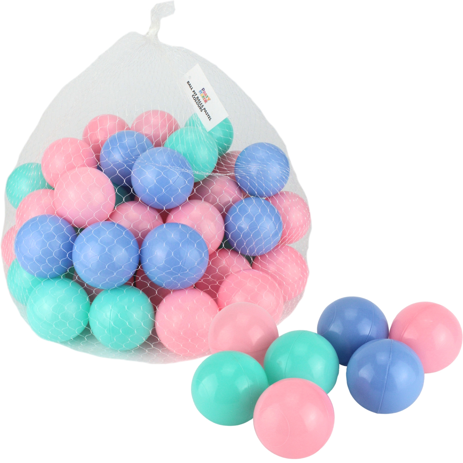 50Pcs Pastel Coloured Plastic Ball Pit Balls