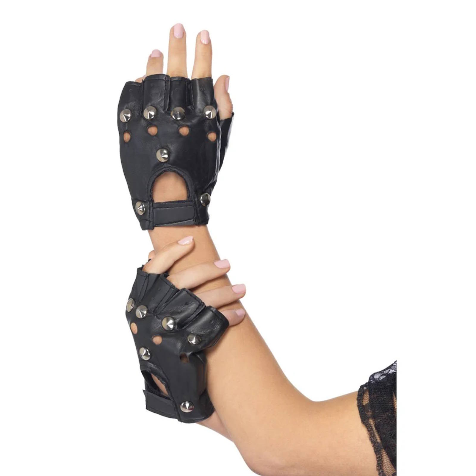 80s Fingerless Punk Rock Gloves