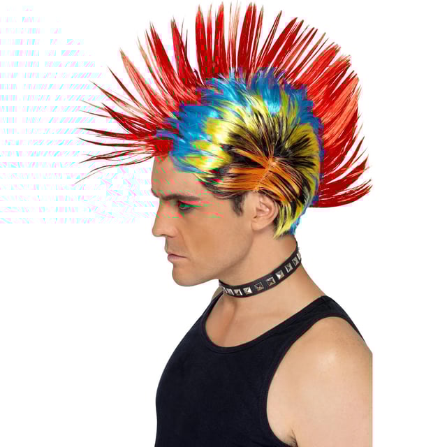80s Street Punk Wig Mohawk Adult 80s Street Punk Wig Mohawk Adult