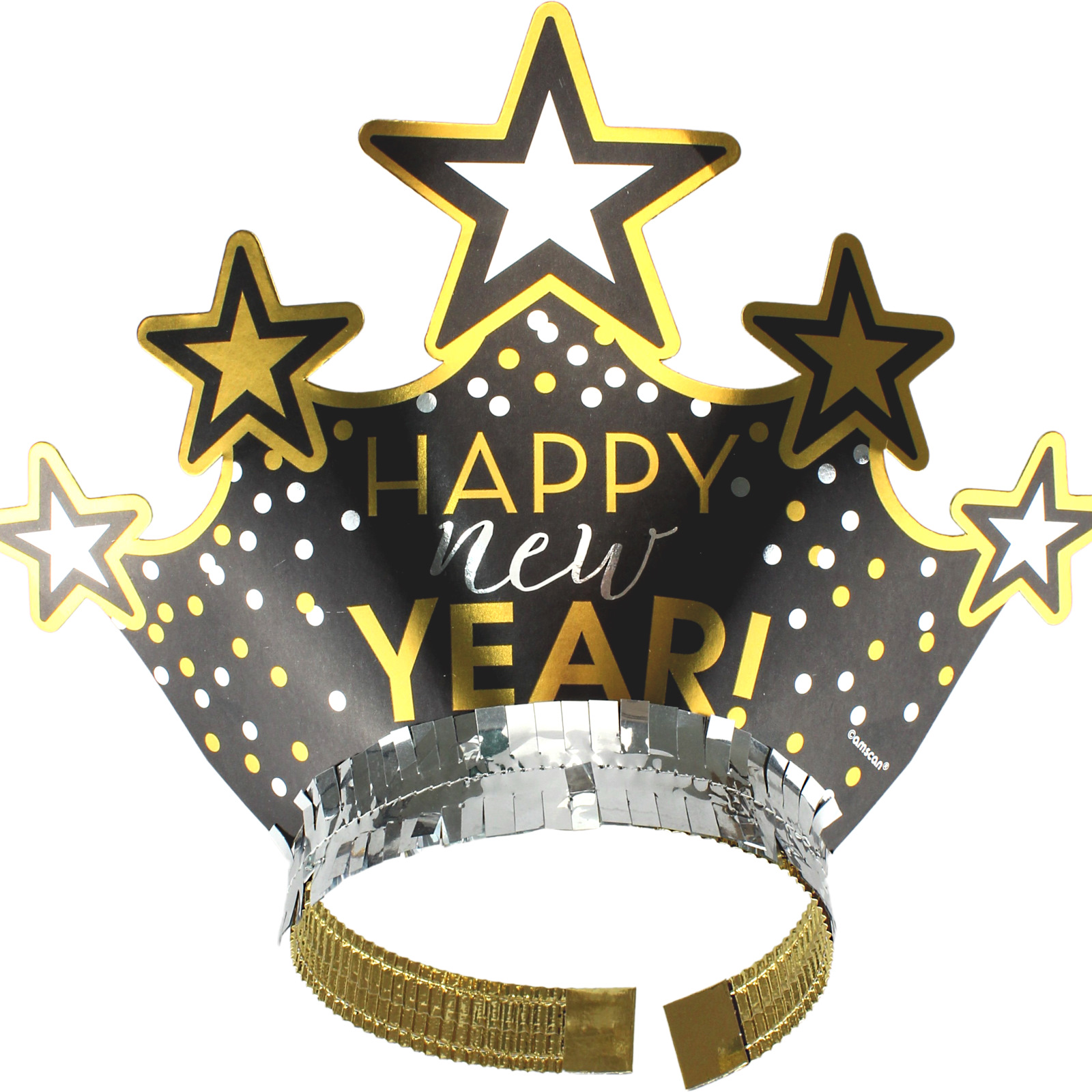 Silver & Gold Happy New Year Headband
