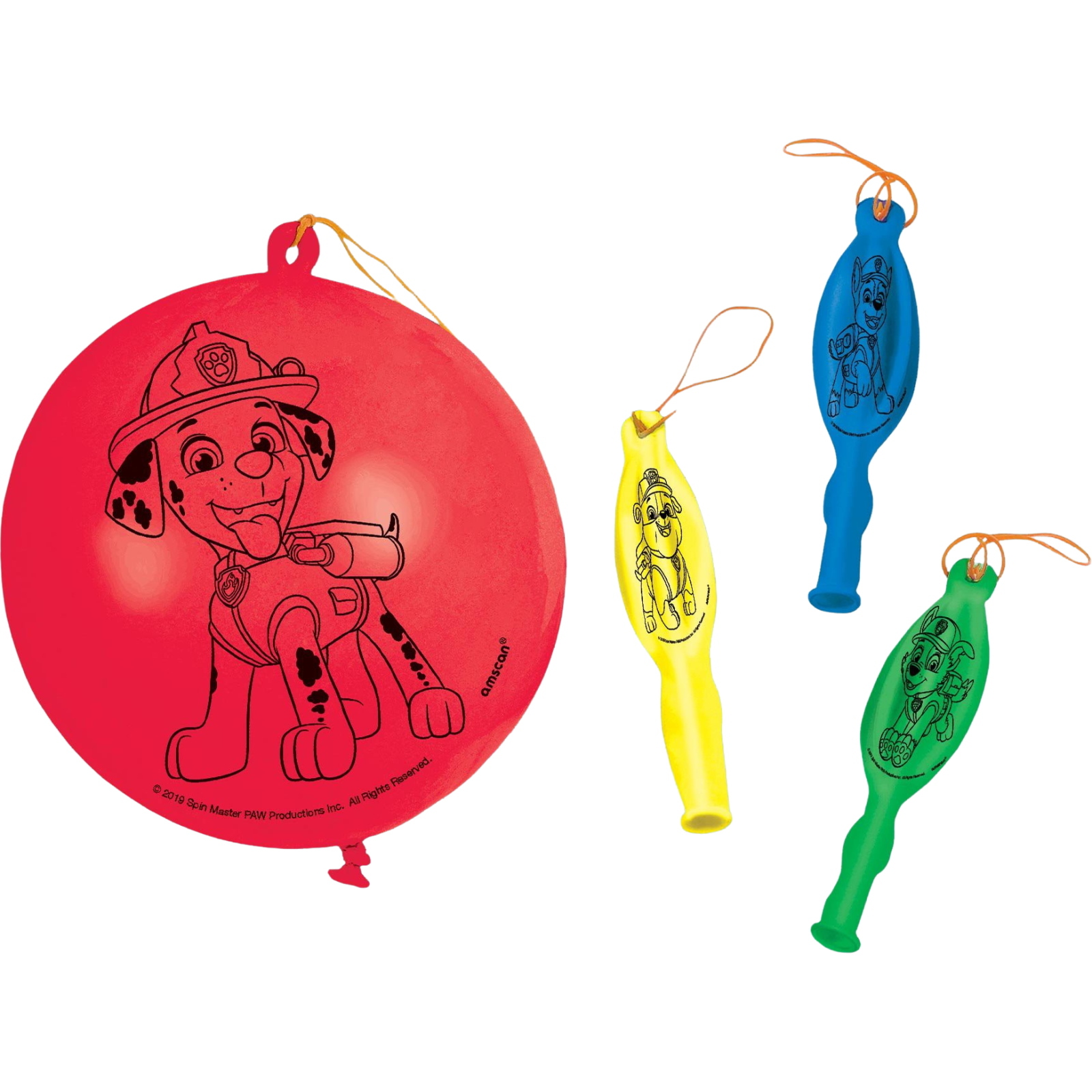 Paw Patrol Adventures Punch Ball Balloons (Pack of 4)