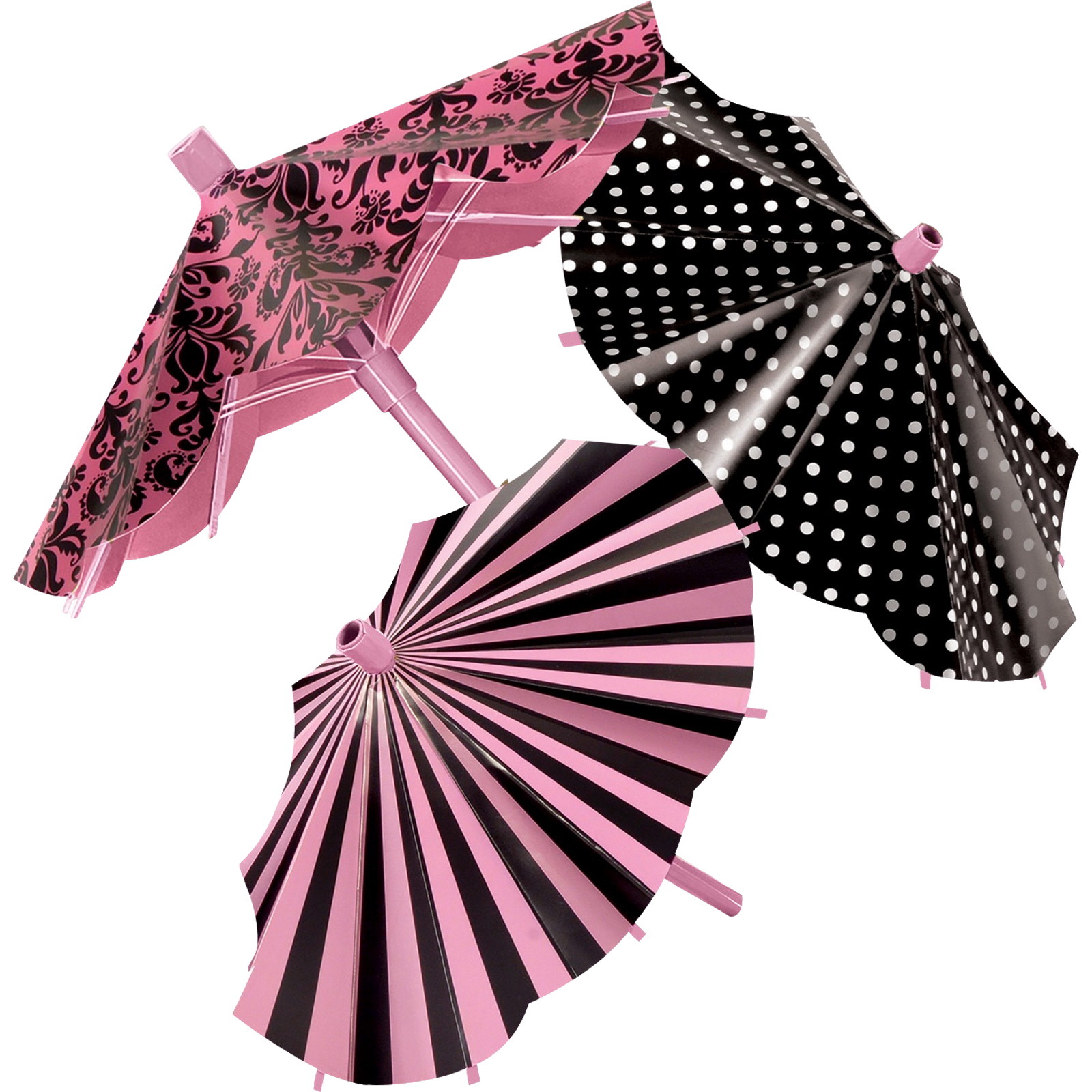 Day In Paris Paper Parasols (Pack of 3)