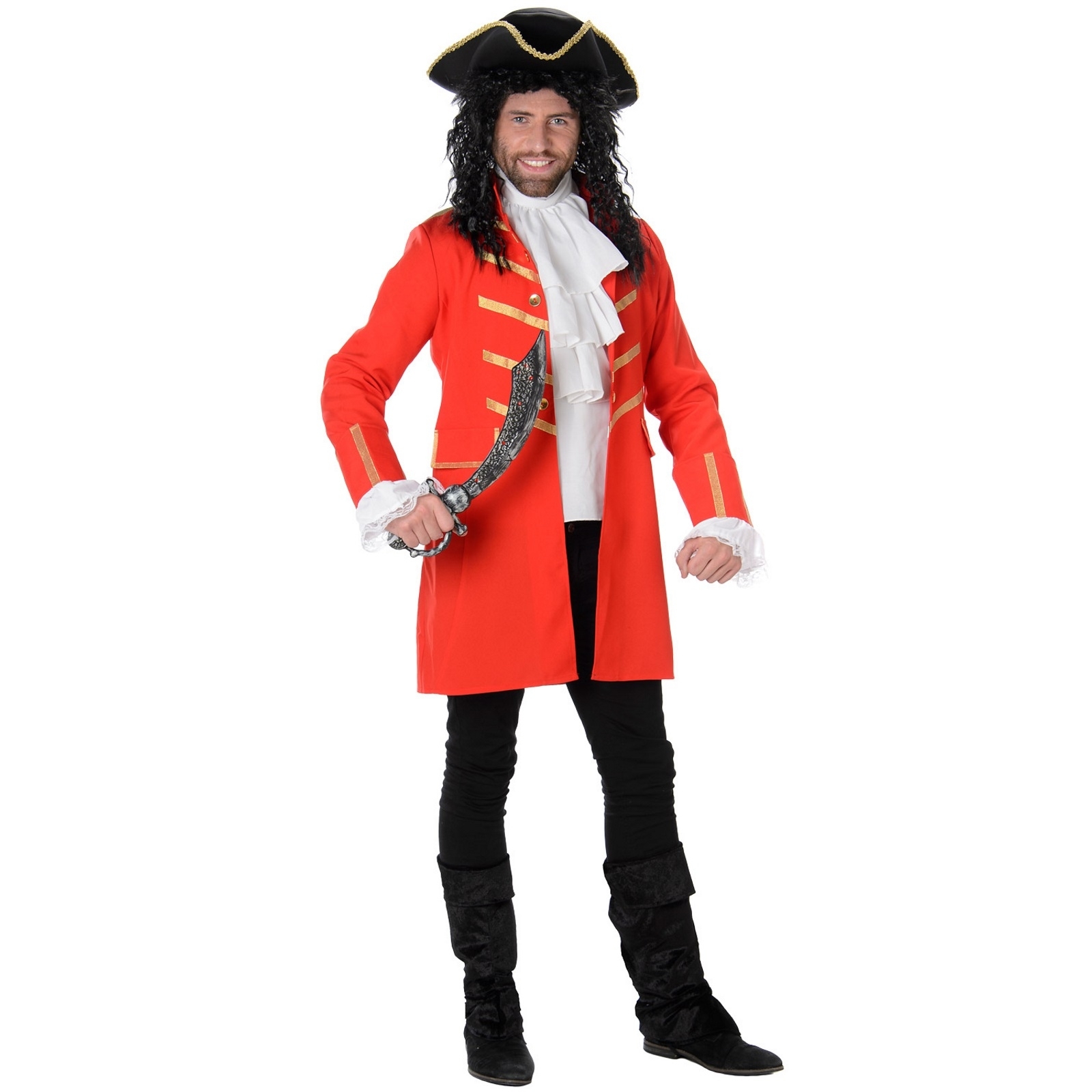 Red Pirate Mens Costume Extra Large