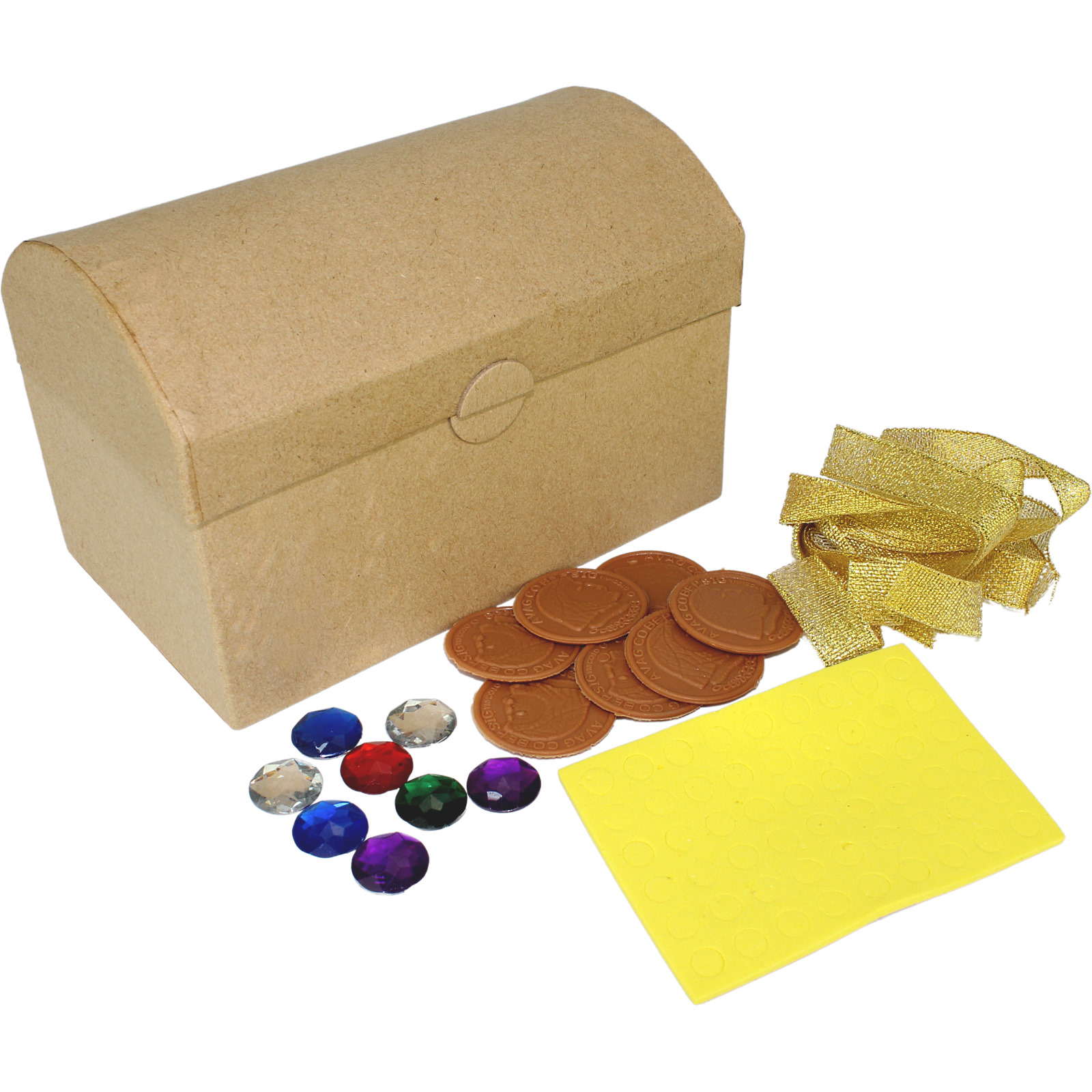 Cardboard Treasure Chest Craft Kit (1 Only)