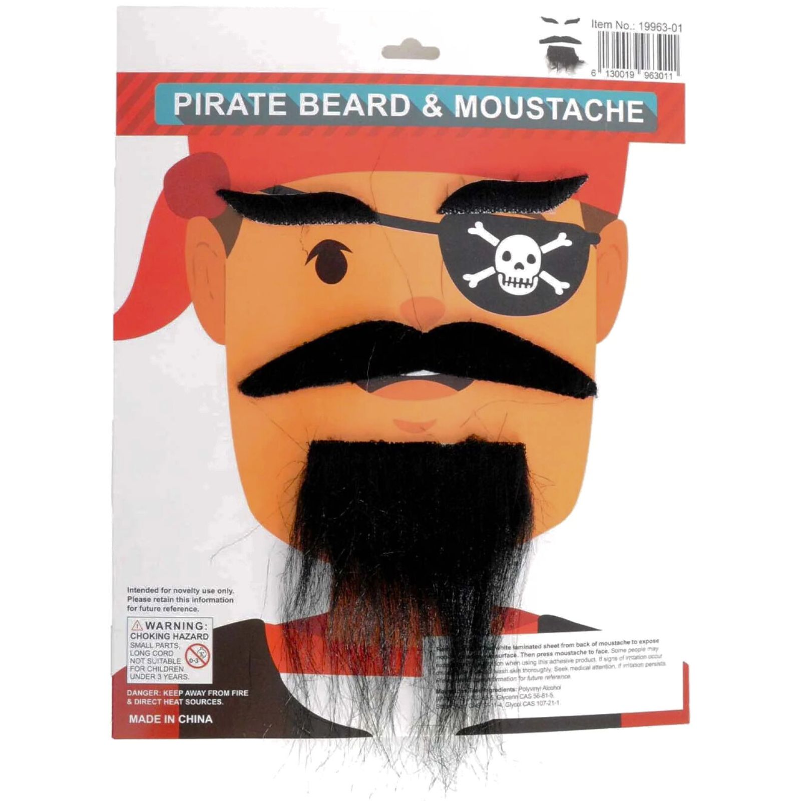 Pirate Beard and Moustache Set