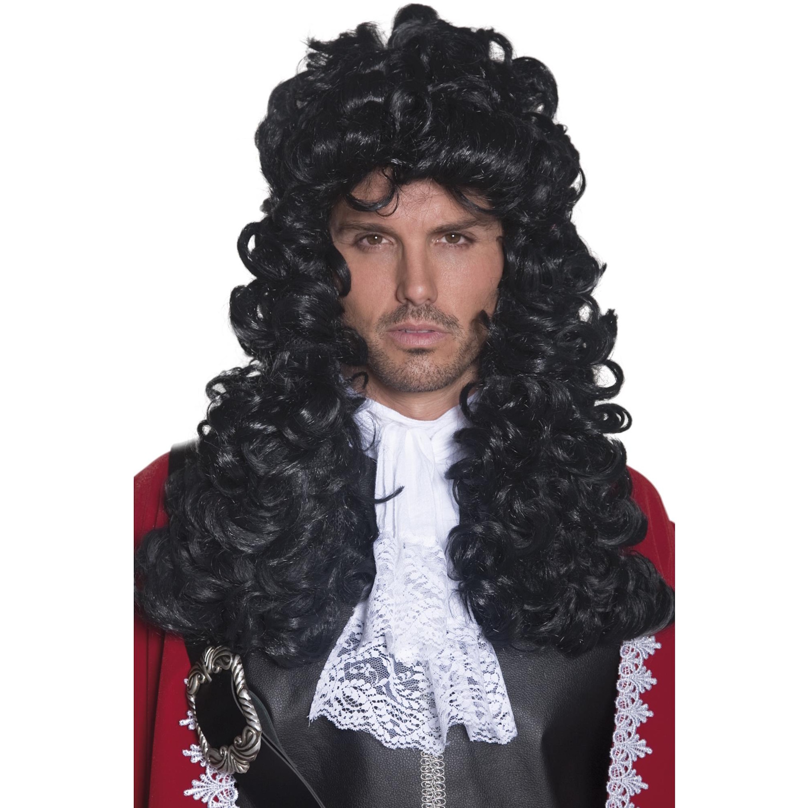Men's Black Pirate Captain Wig