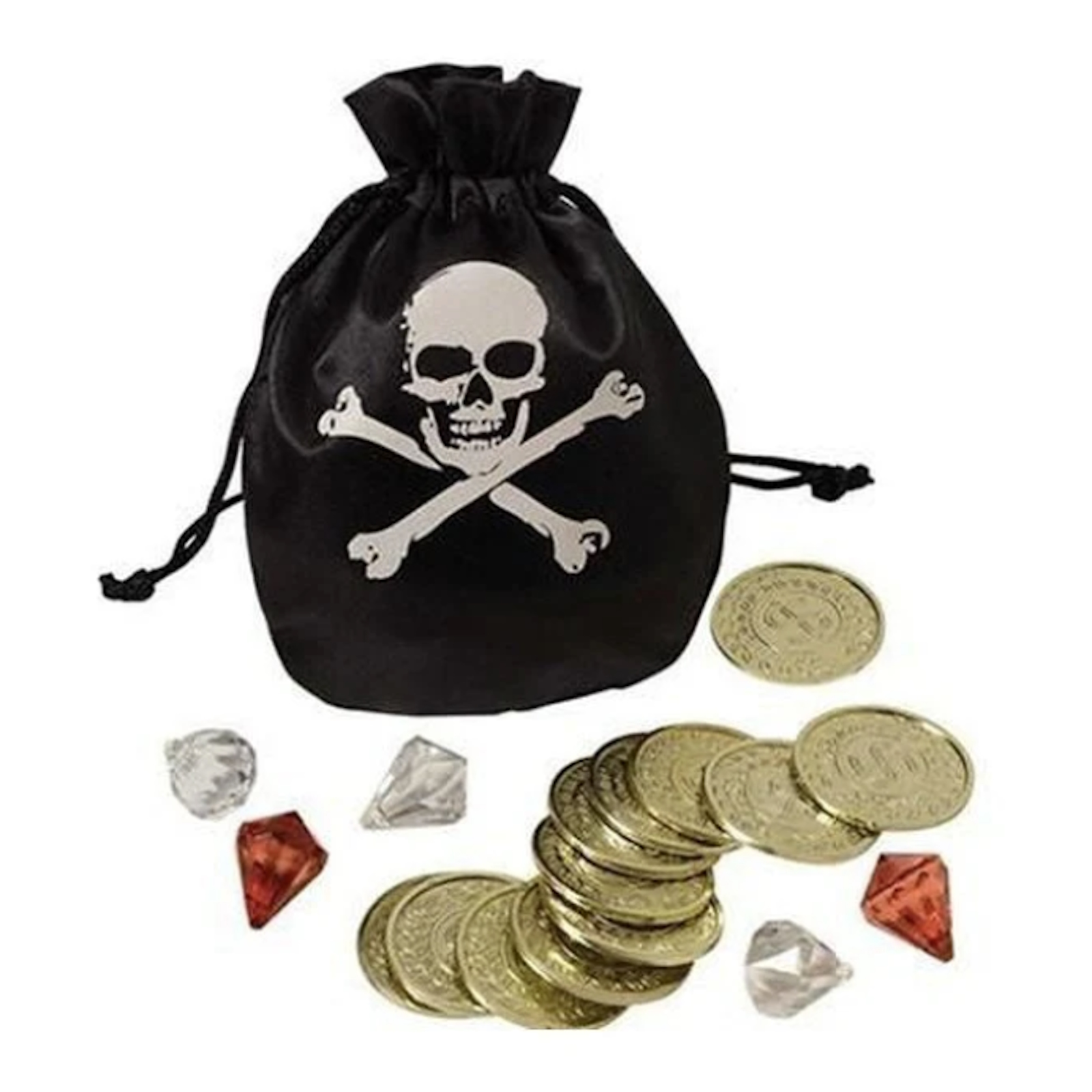 Pirate Pouch With Coins and Jewels