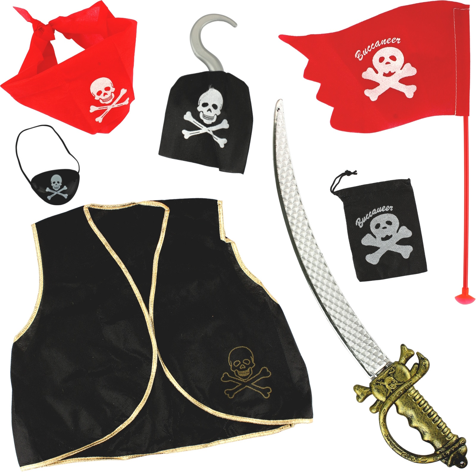 Pirate Costume Set (7 Pieces)