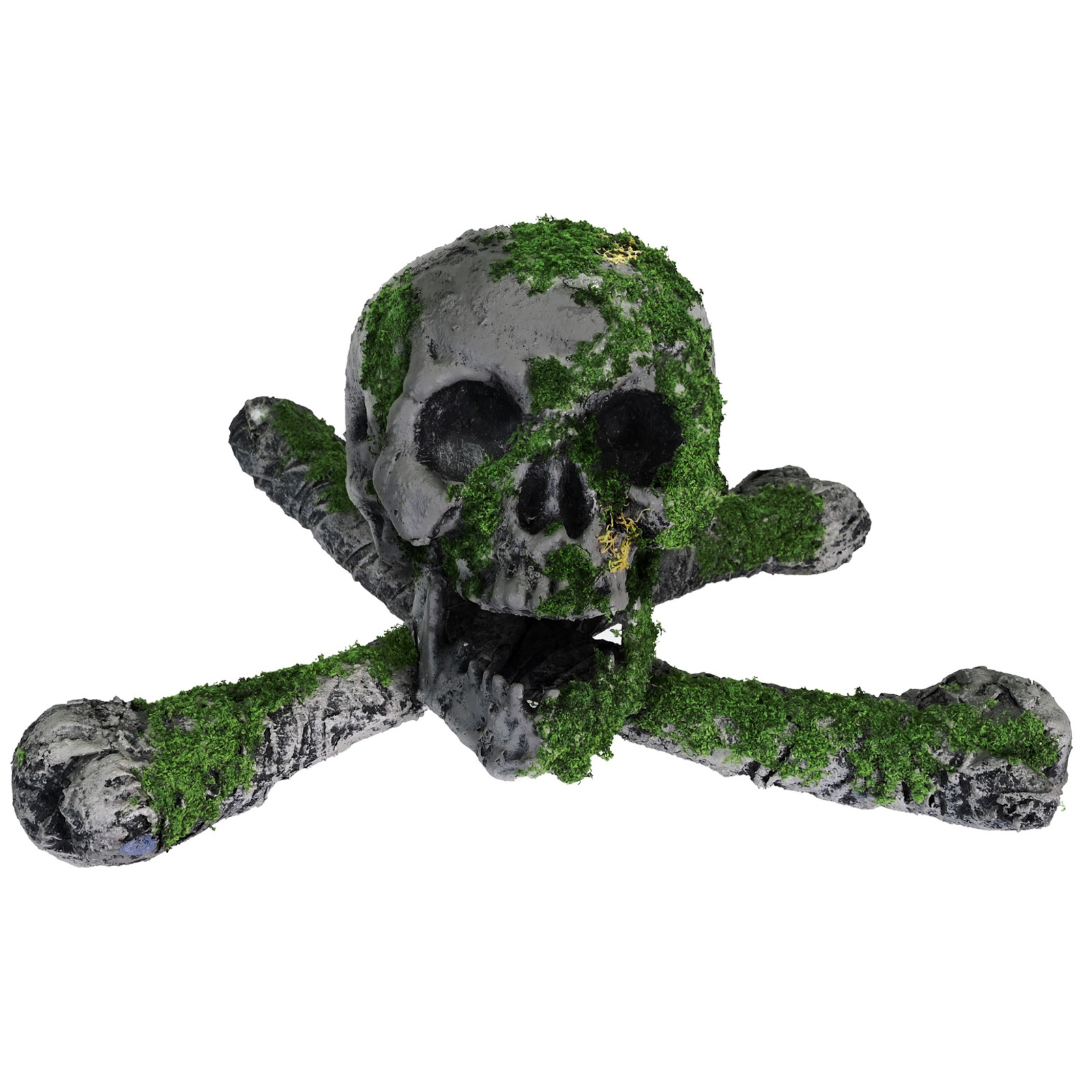 Moss Skull and Crossbones Decoration 