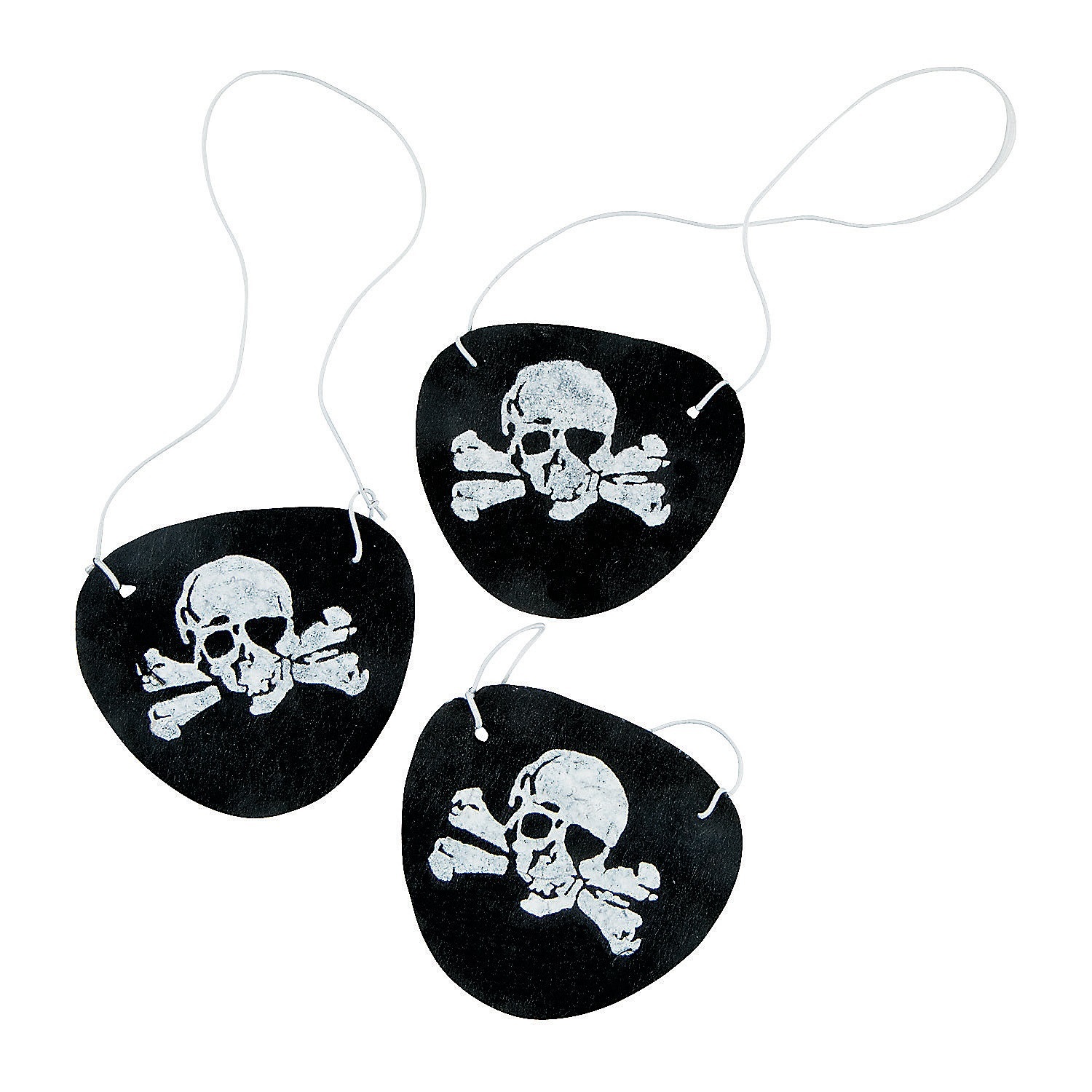 Pirate Felt Eye Patches (Pack 12)
