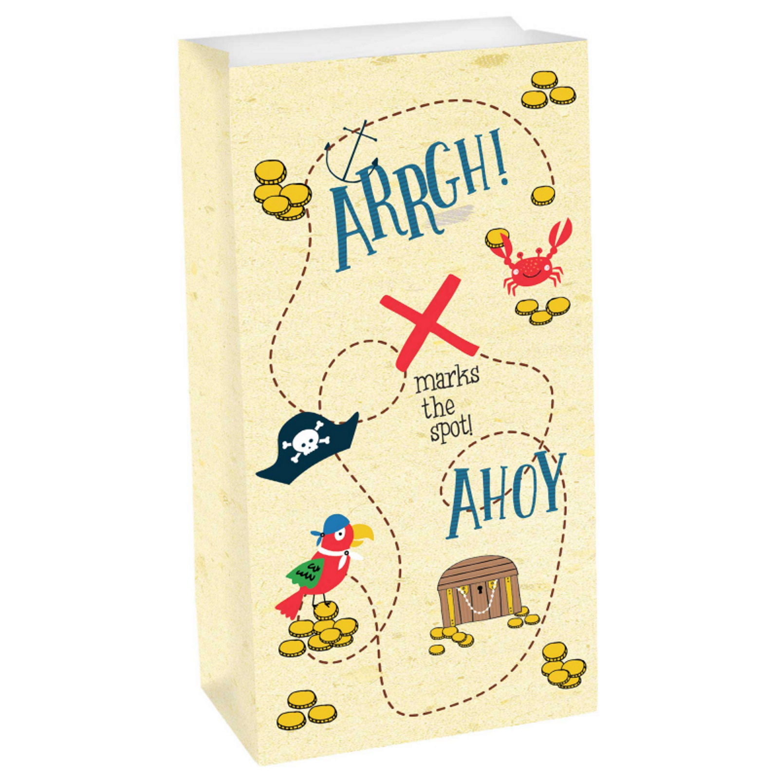 Ahoy Birthday Paper Party Bags (Pack of 8)