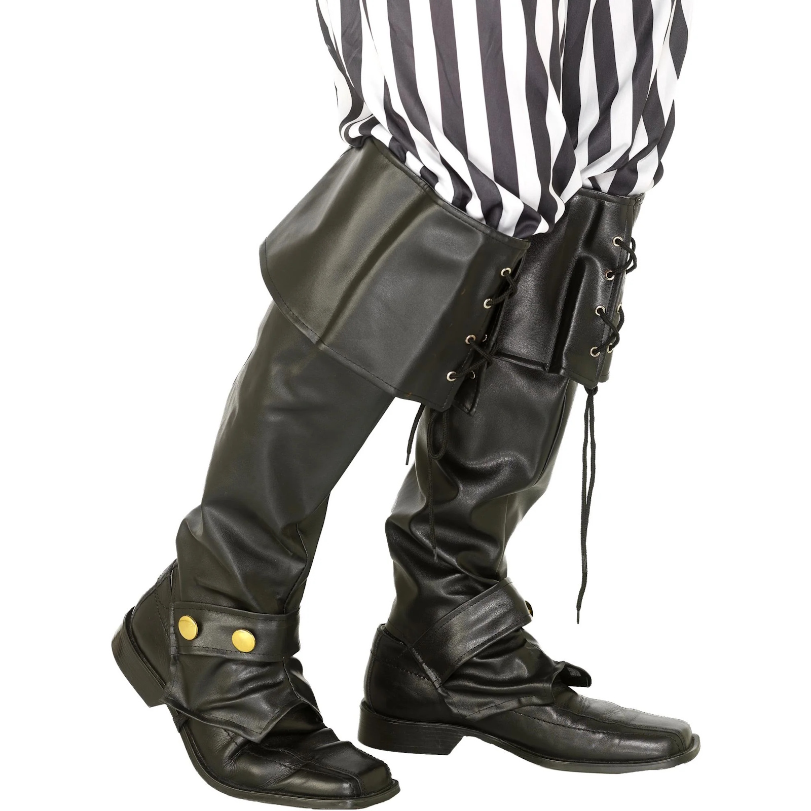 Adult Black Deluxe Pirate Bootcovers