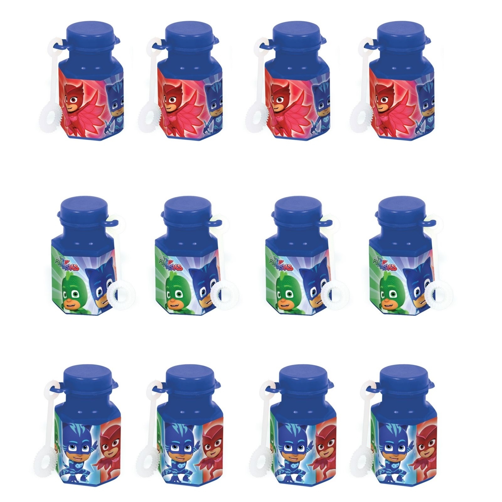 PJ Masks Mini Bubble Bottles (Set of 12)