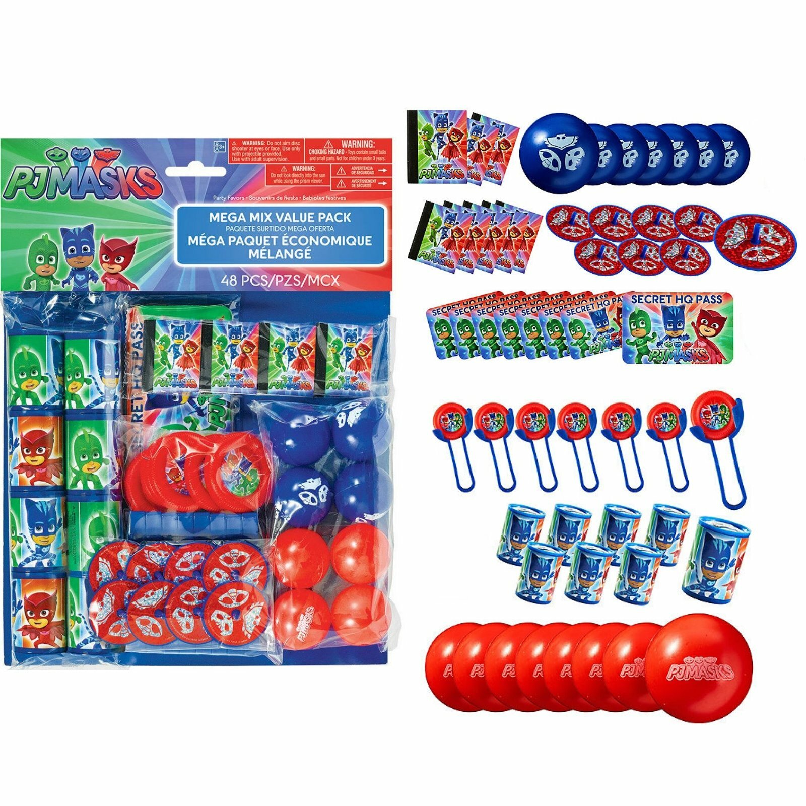 PJ Masks Mega Value Favour Pack (48 Pieces)