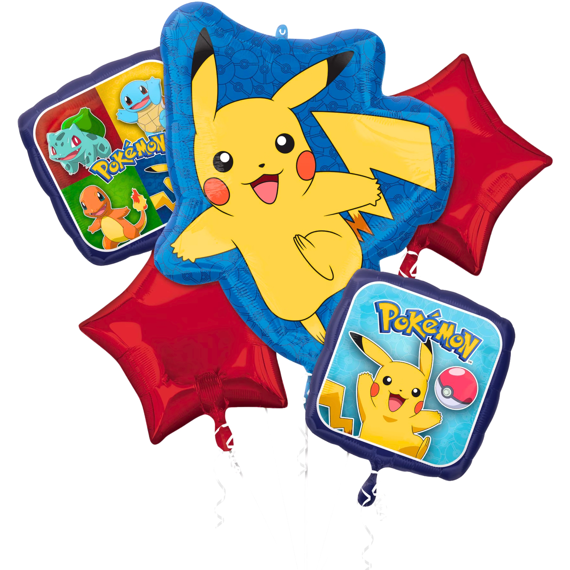 Pokemon Helium Balloon Bouquet (5 Balloons)