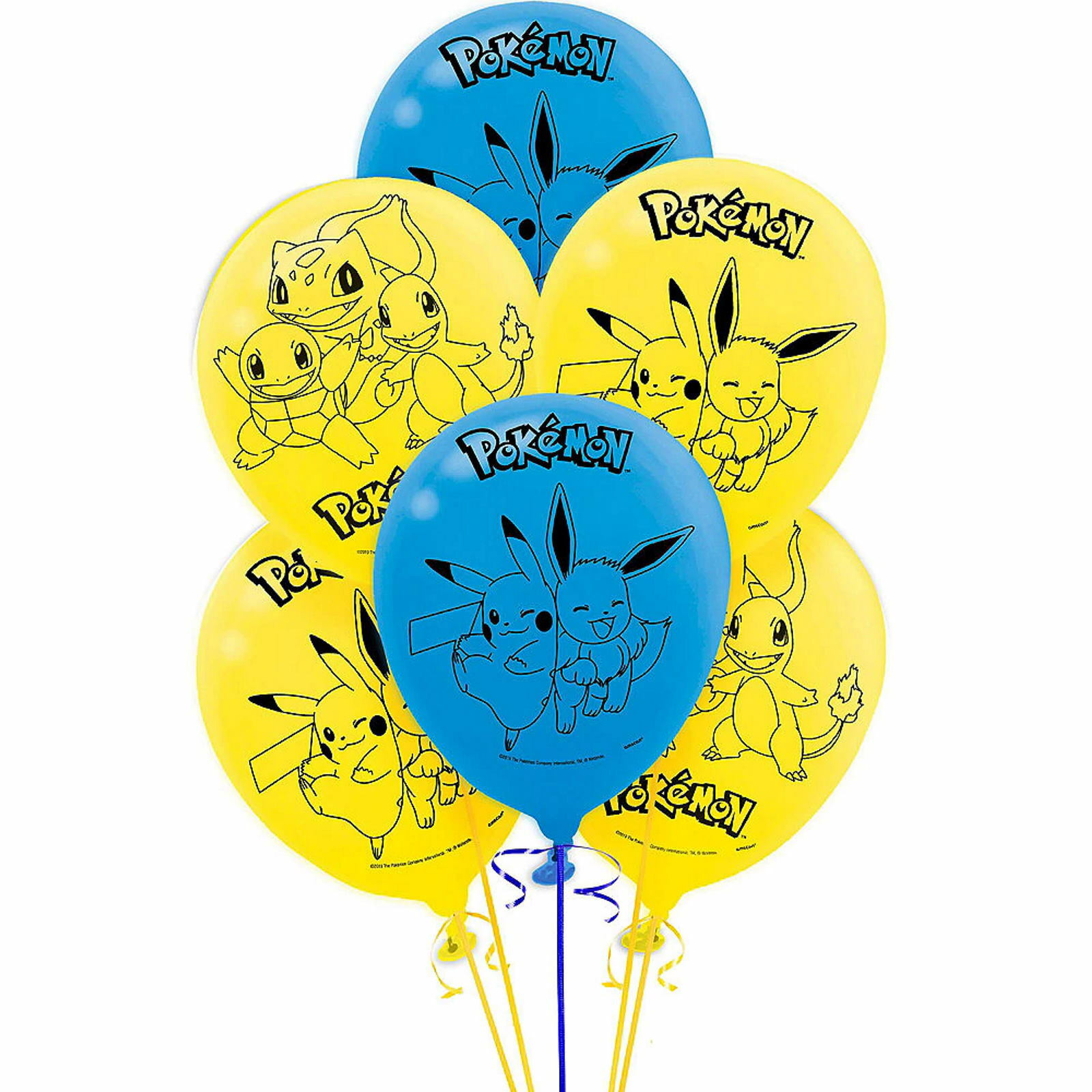Pokemon Classic Balloons (Pack of 6)
