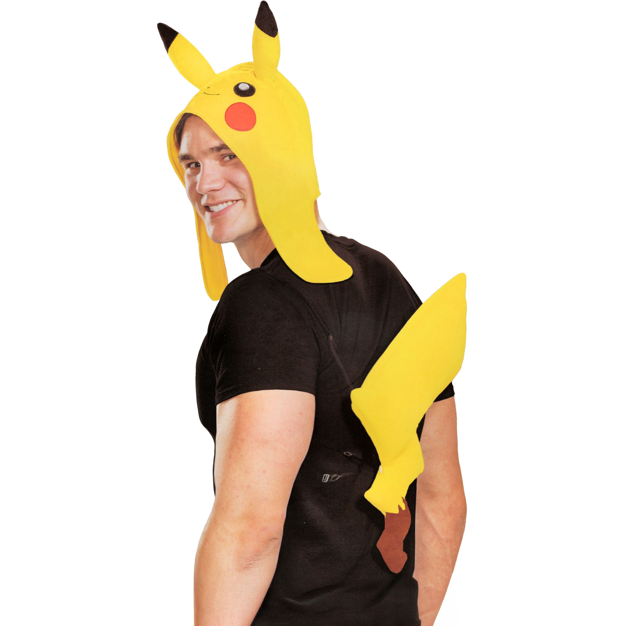  Adult Pokémon Pikachu Hat & Tail Costume Set