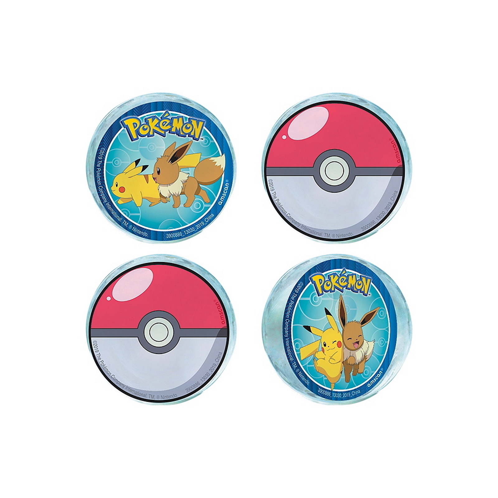 Pokemon Bounce Balls (Pack of 4)
