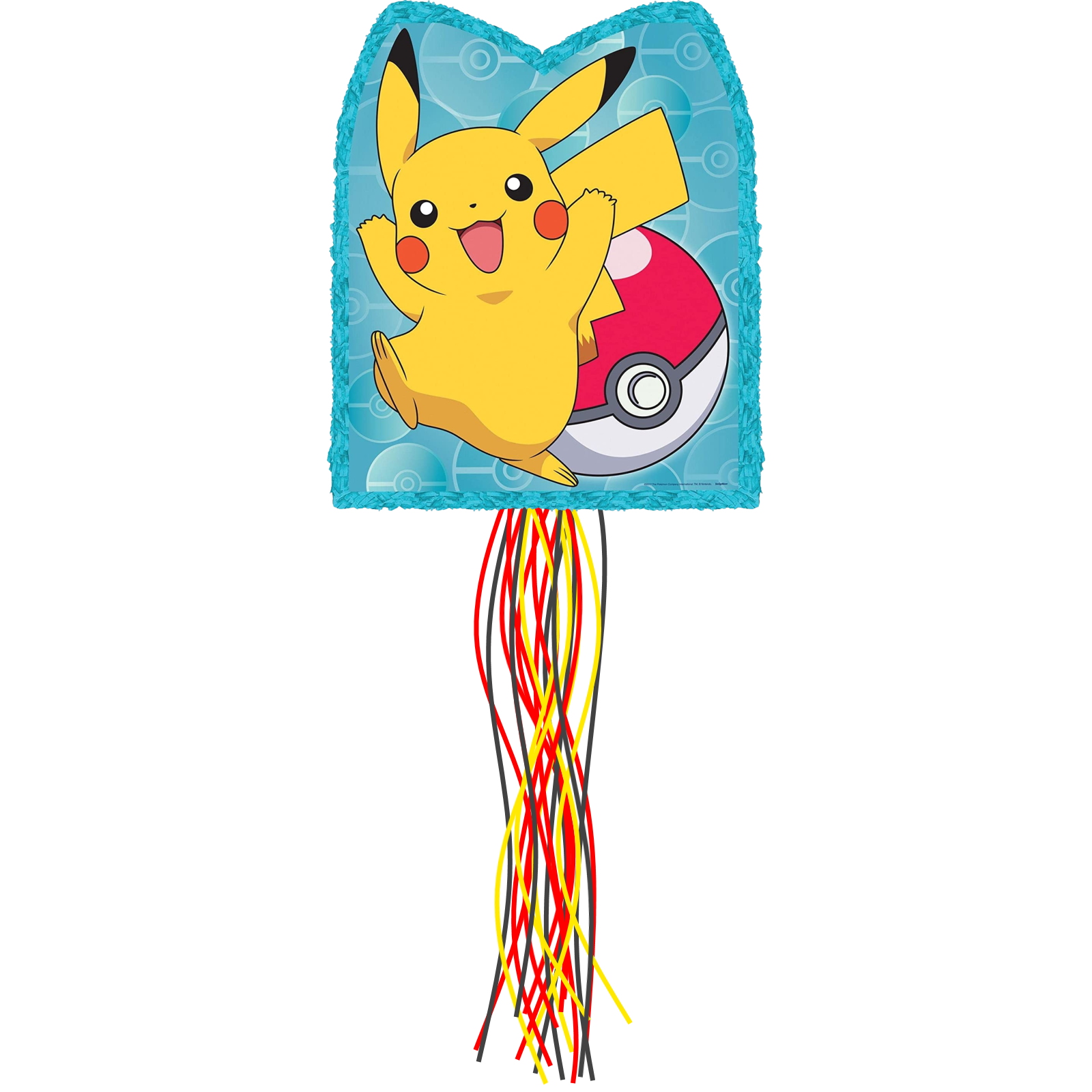 Pokemon Pikachu & Poké Balll Pull String Pinata 