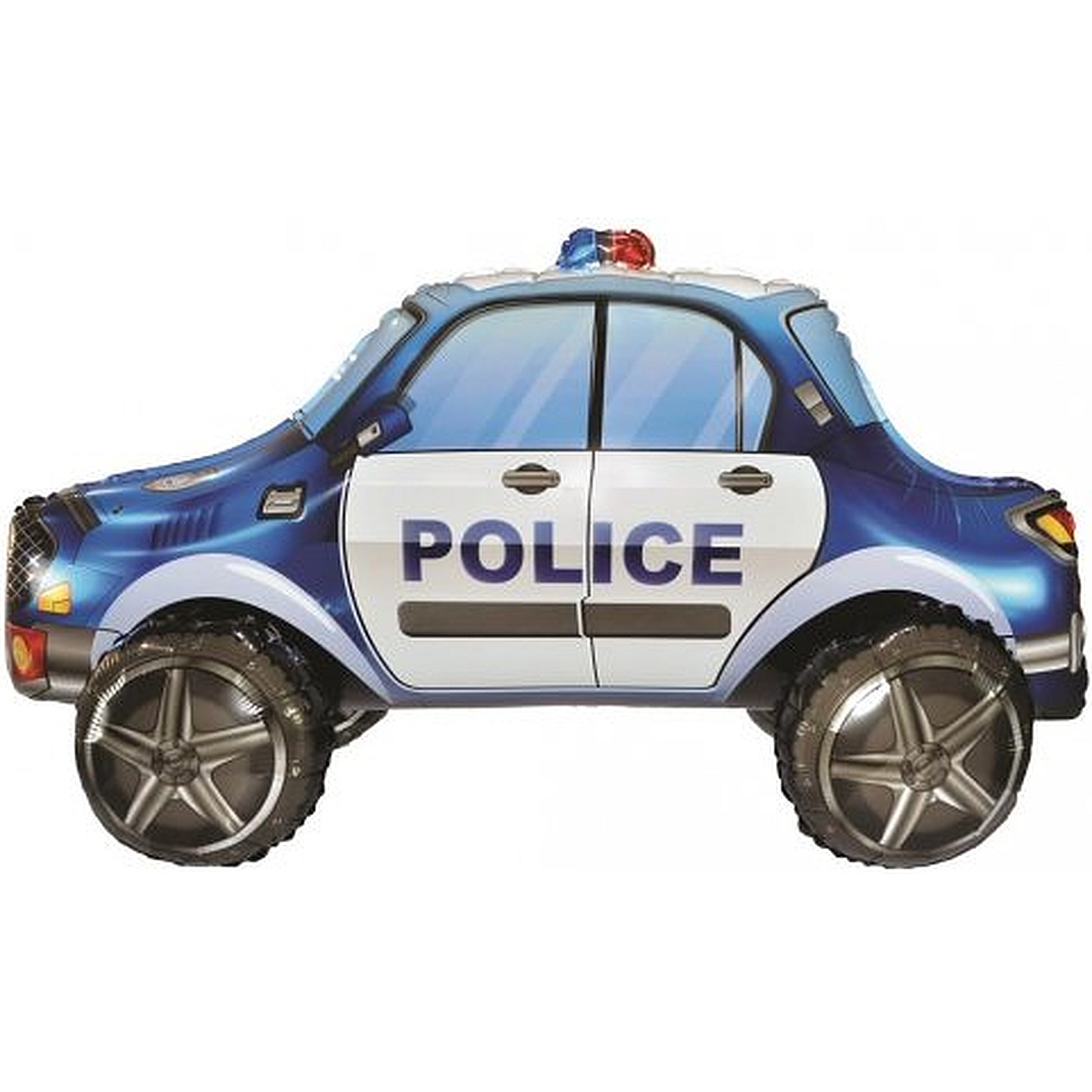 Standing Airz Police Car Air Fill Foil Balloon 88cm