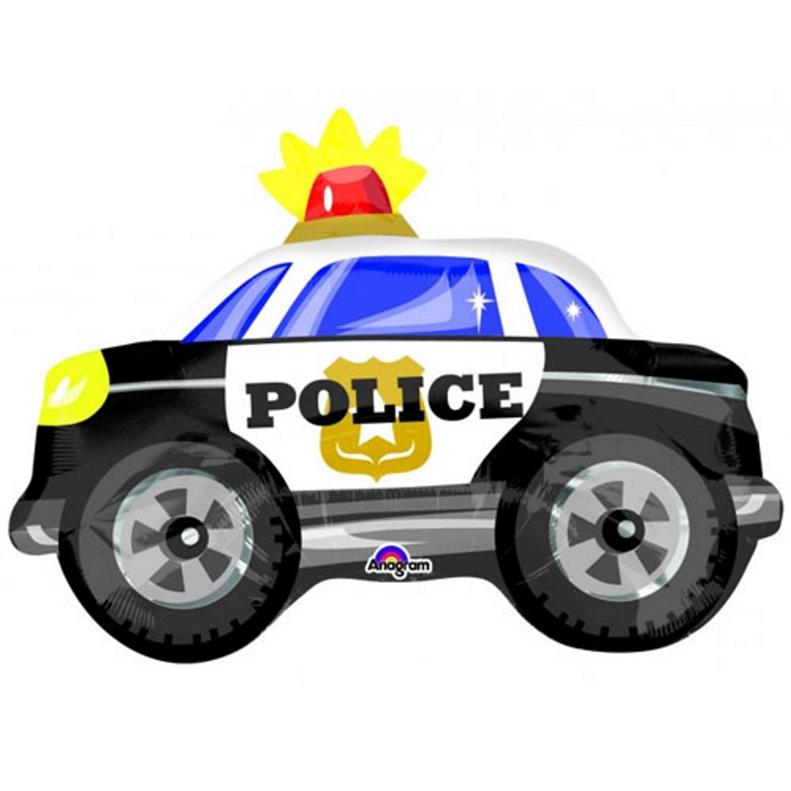 Police Car Junior Shape Helium Balloon