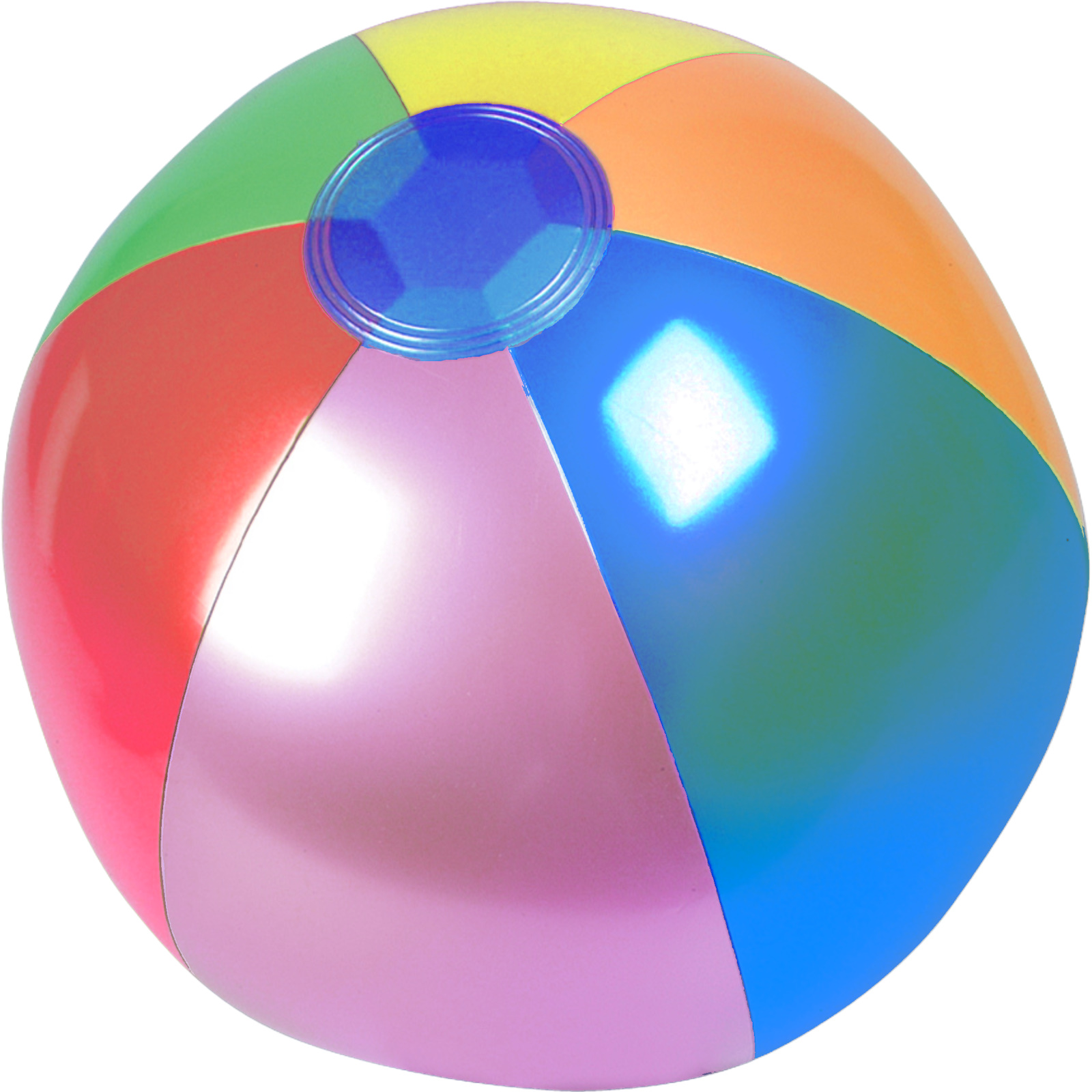 Inflatable Metallic Rainbow Beach Ball 27cm
