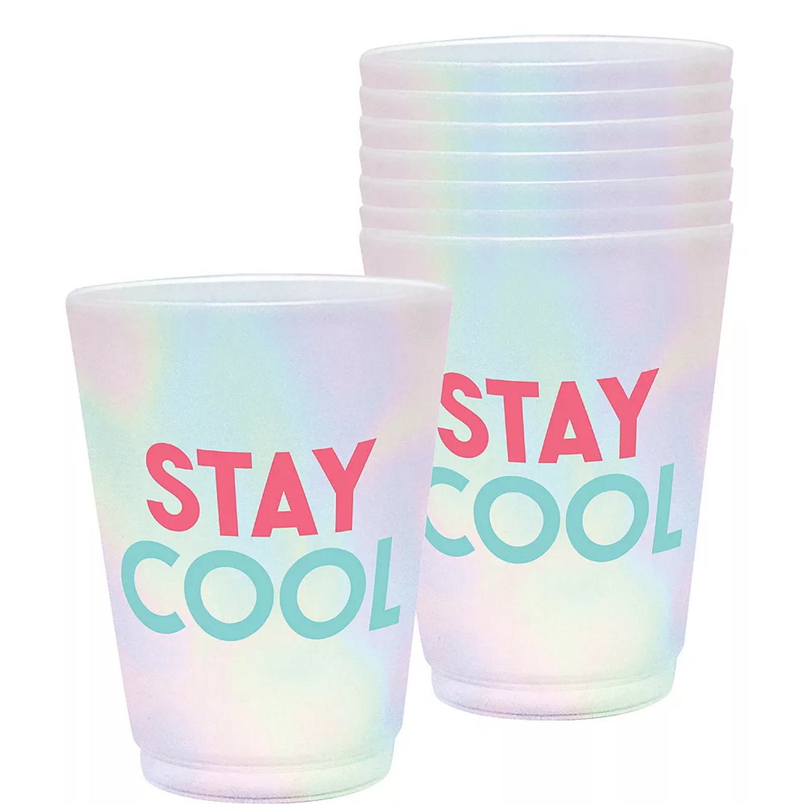 Stay Cool Plastic Cups (Pack of 8)