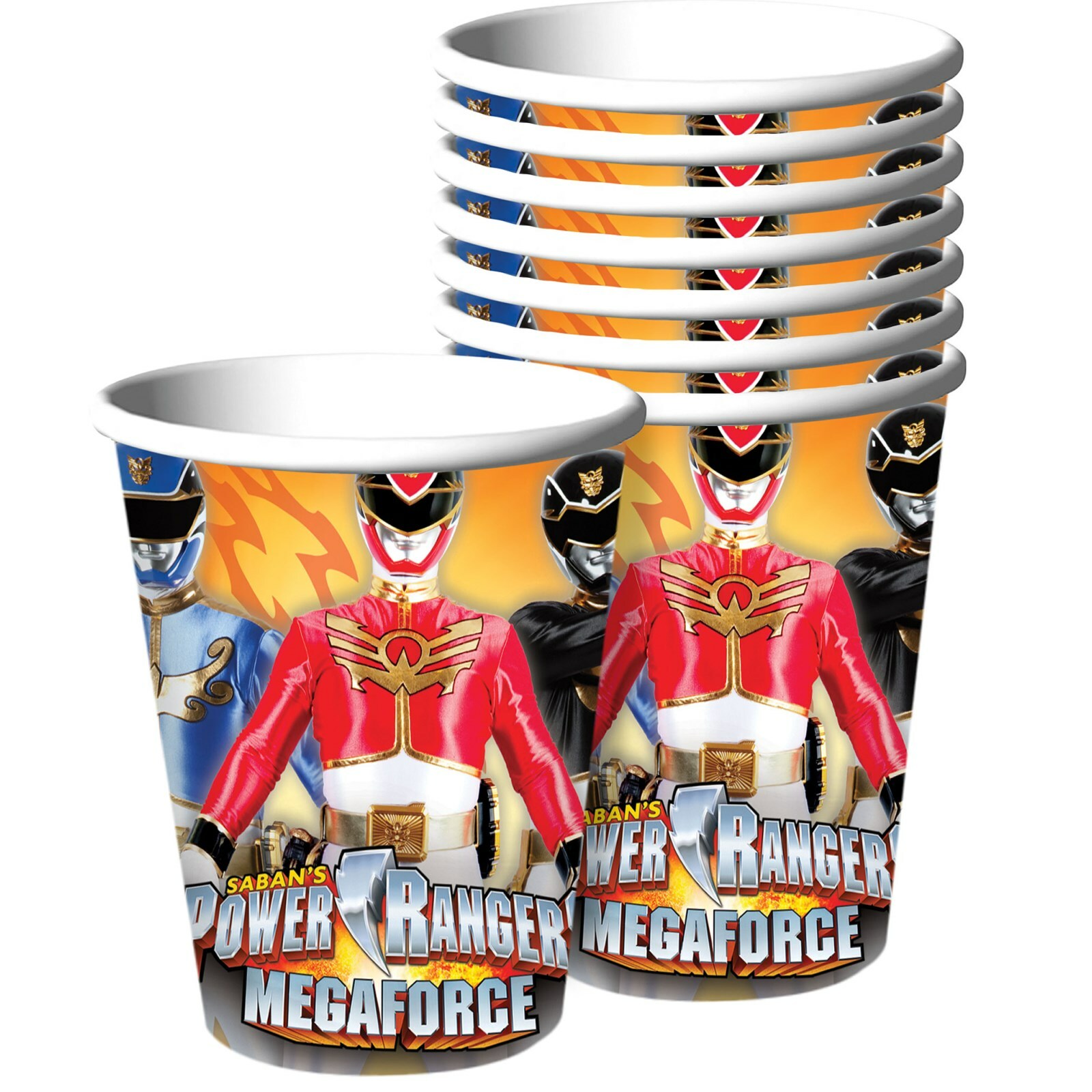 Power Rangers Megaforce Paper Cups (Pack of 8)