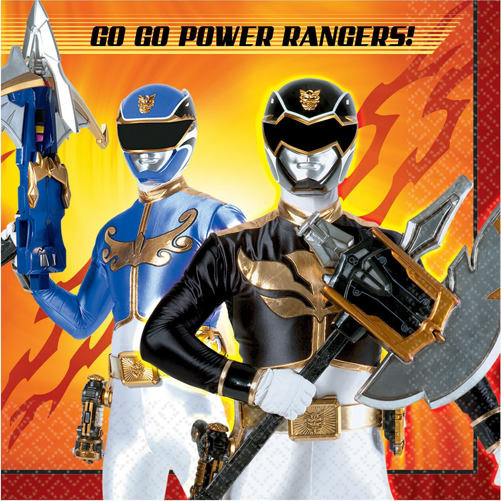 Power Rangers Megaforce Large Napkins / Serviettes (Pack of 16)
