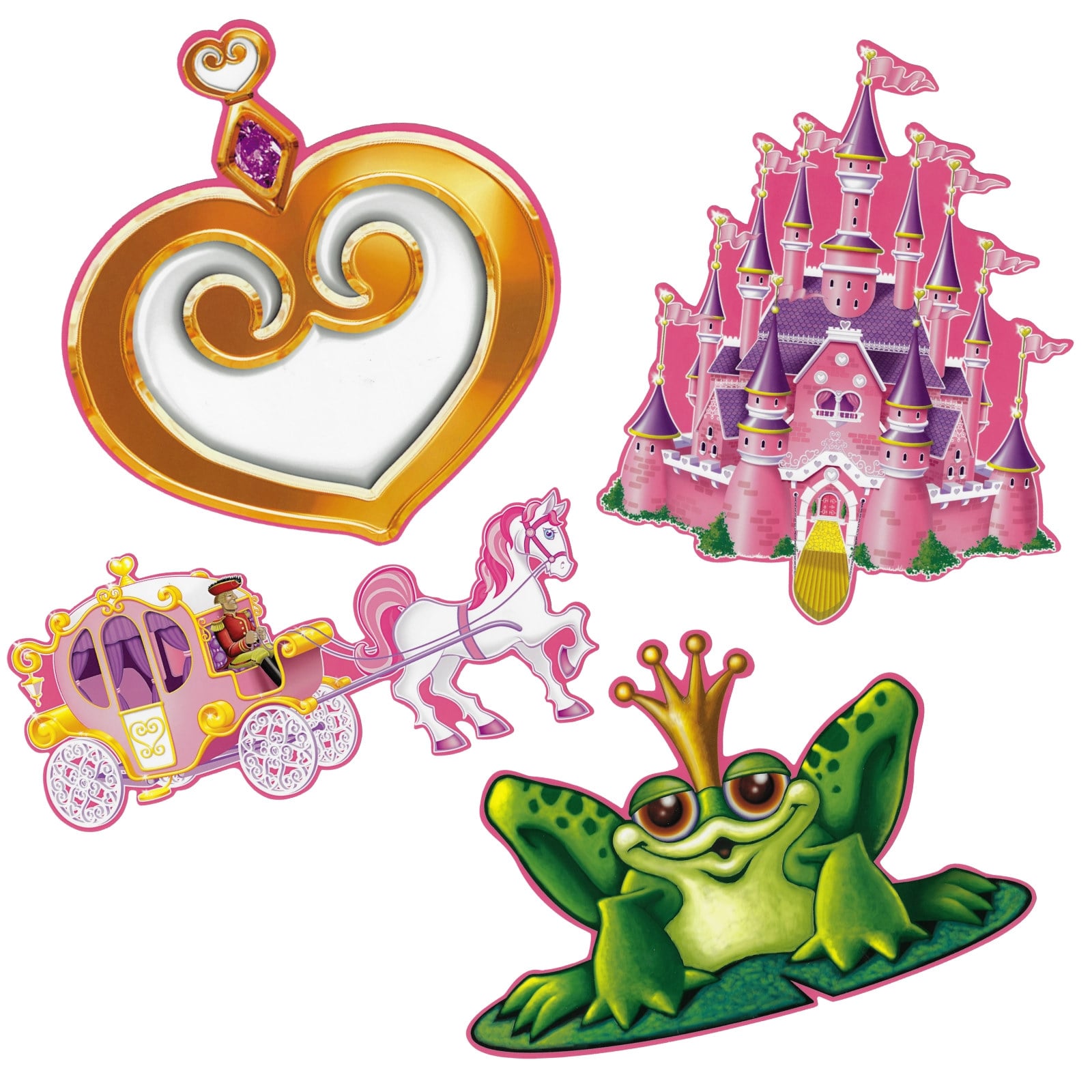 Princess Cutout Wall Decorations (Pack of 4)