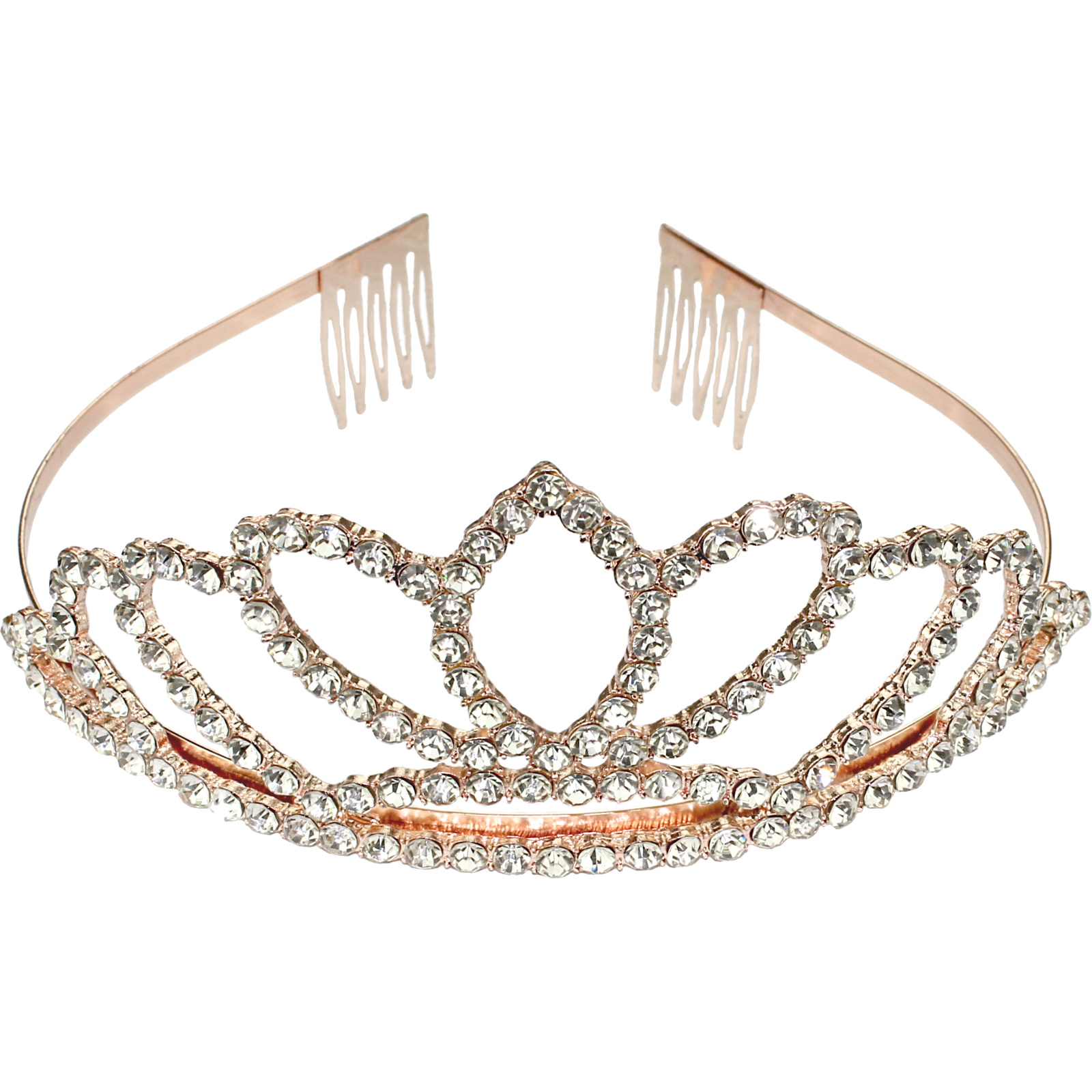 Rose Gold Diamante Tiara