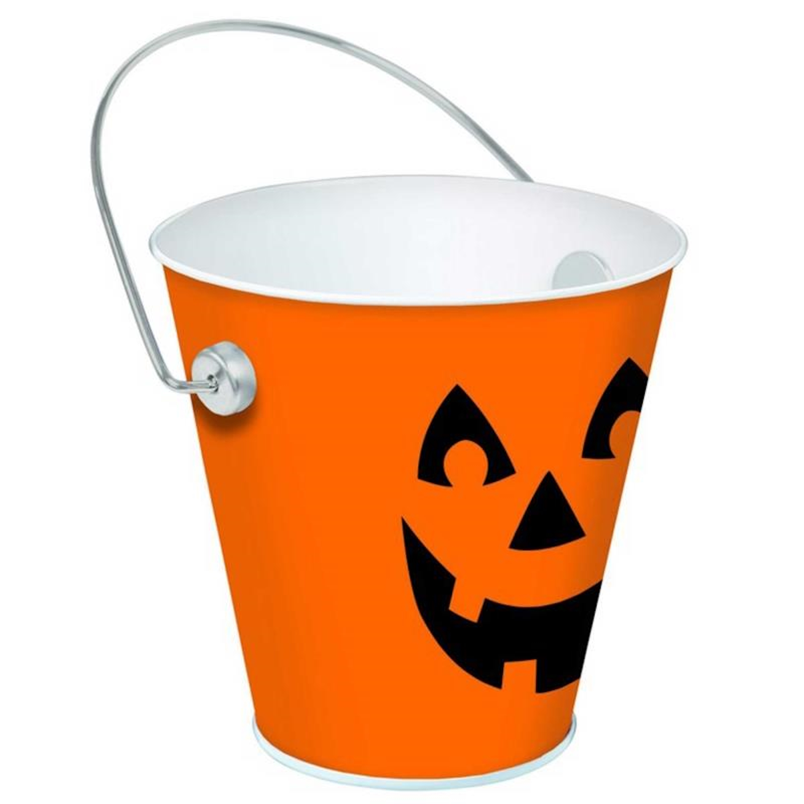 Jack-O-Lantern Metal Bucket