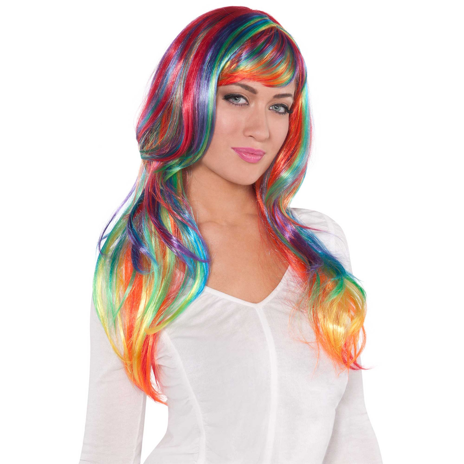 Glamorous Rainbow Wig Kids or Adults