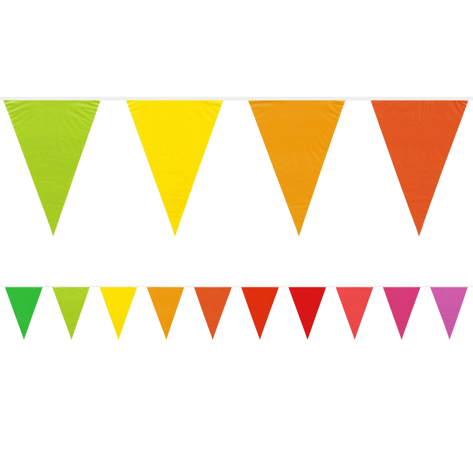 Rainbow Gradient Plastic Flag Banner (10m)