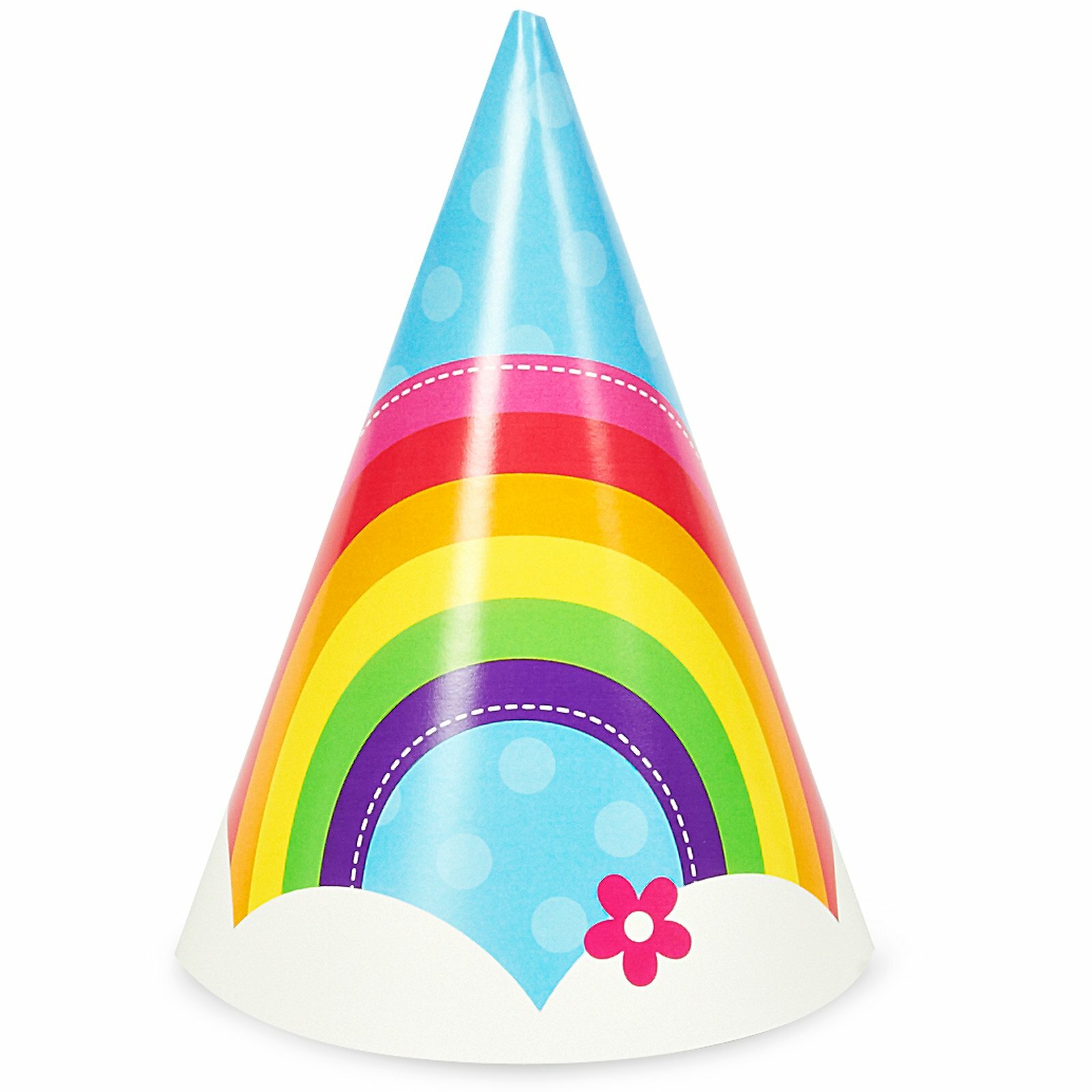 Rainbow Wishes Party Hats (Pack of 8)