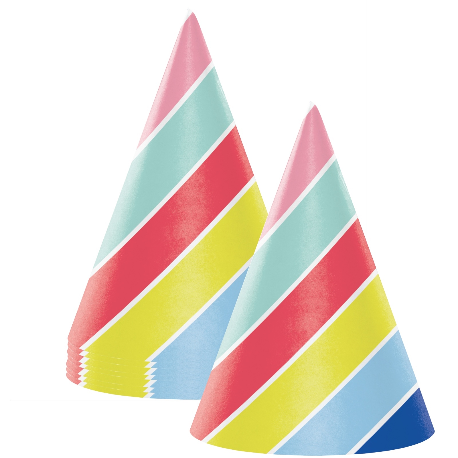 Over the Rainbow Party Hats (Pack of 8)
