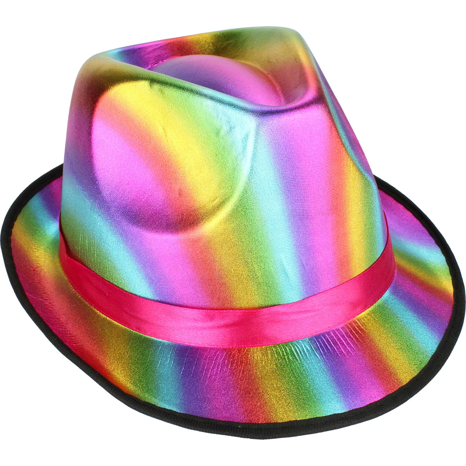 Rainbow Fedora Hat Adult