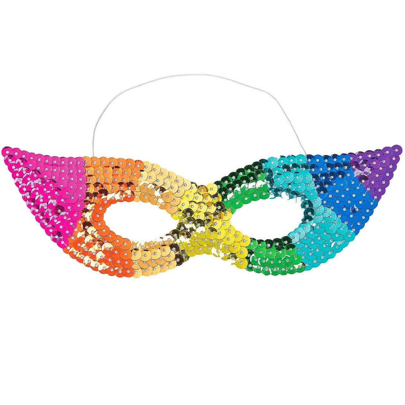 Rainbow Sequin Eye Mask