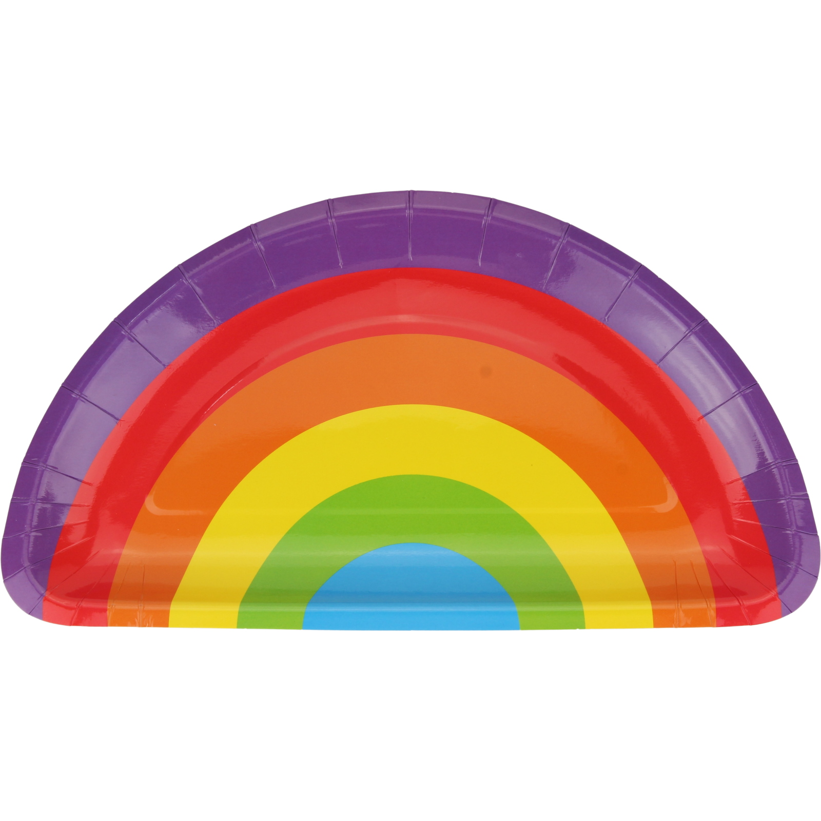 Rainbow Party Small Paper Plates (Pack of 8) 