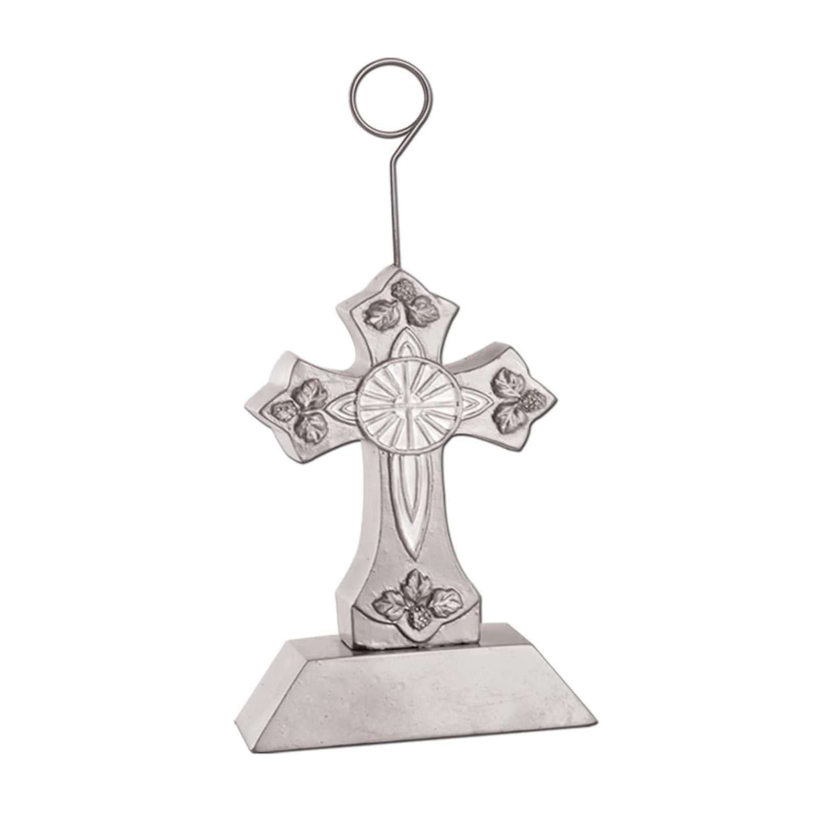 Silver Cross Photo Holder And Balloon Weight