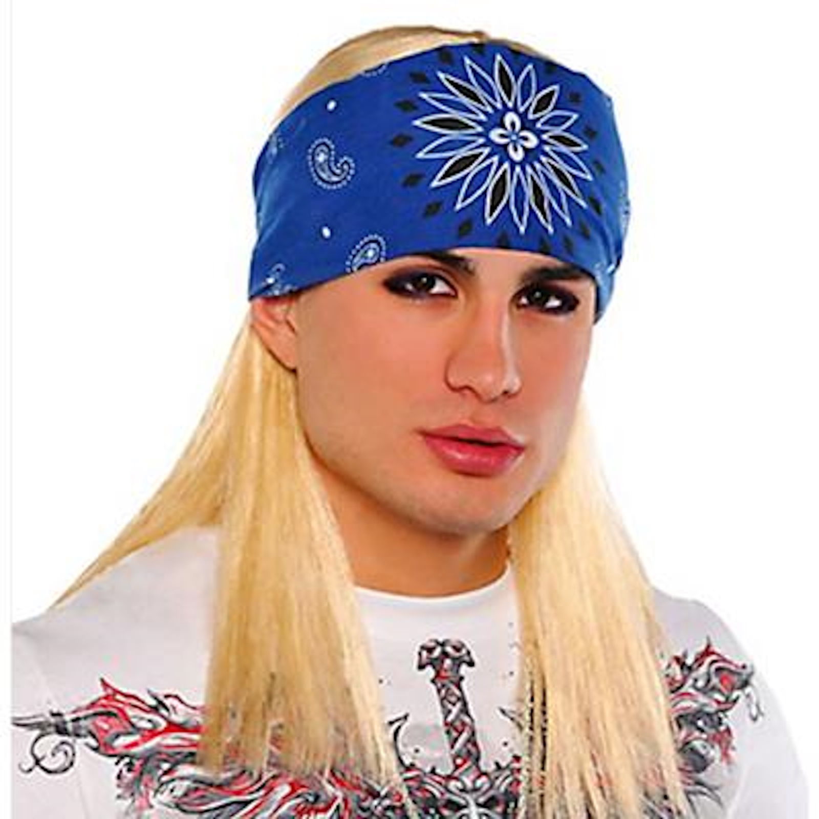 Adult Blonde Love of Rock Wig Kit 
