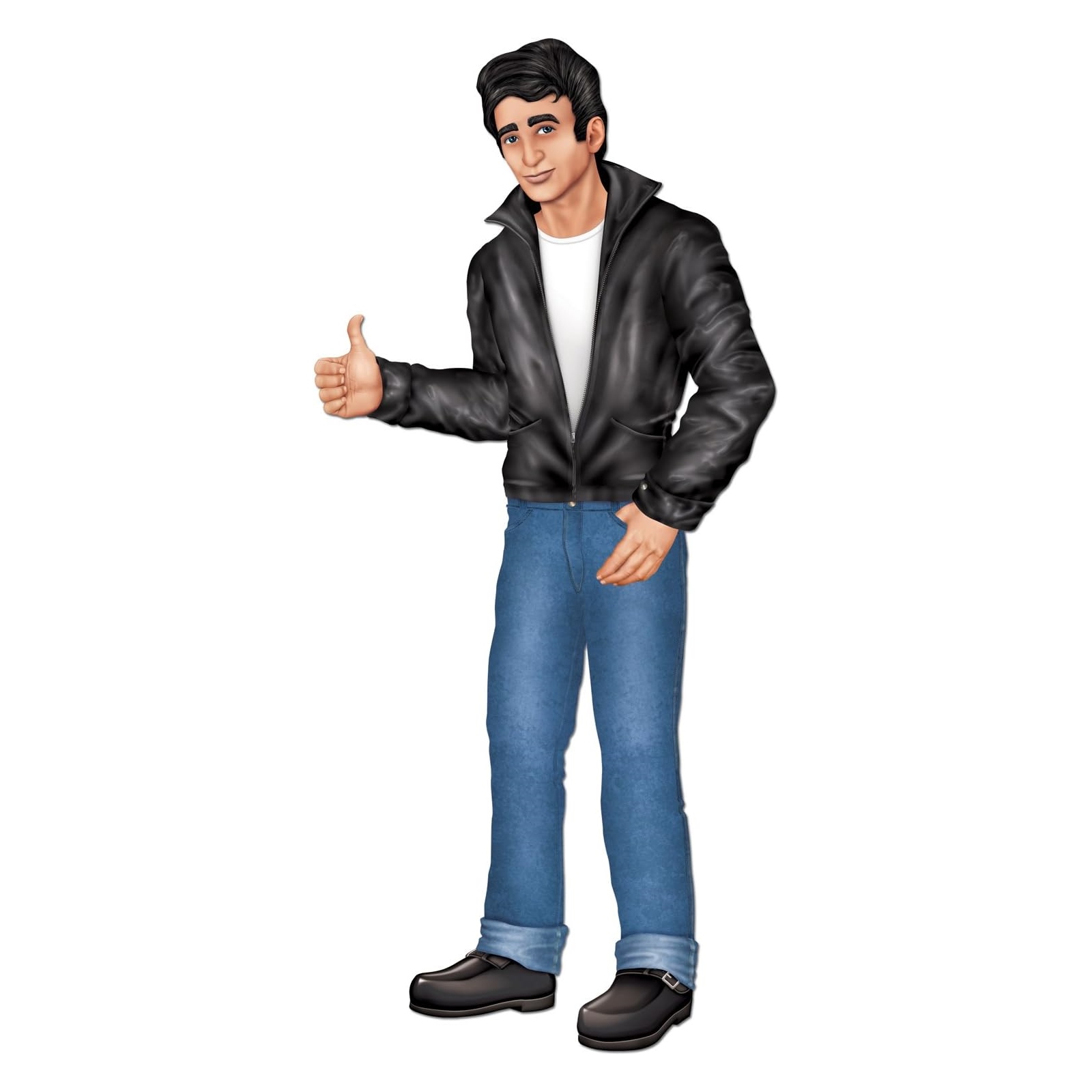 Rock and Roll Greaser Jointed Cutout Wall Decoration 