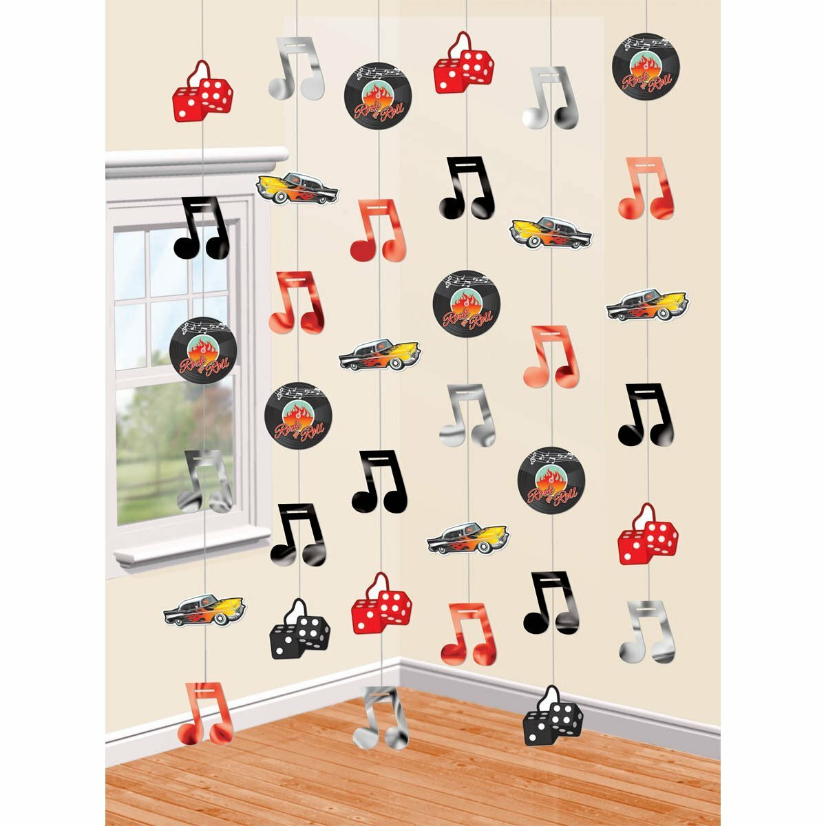 Classic 50's Rock and Roll String Decoration