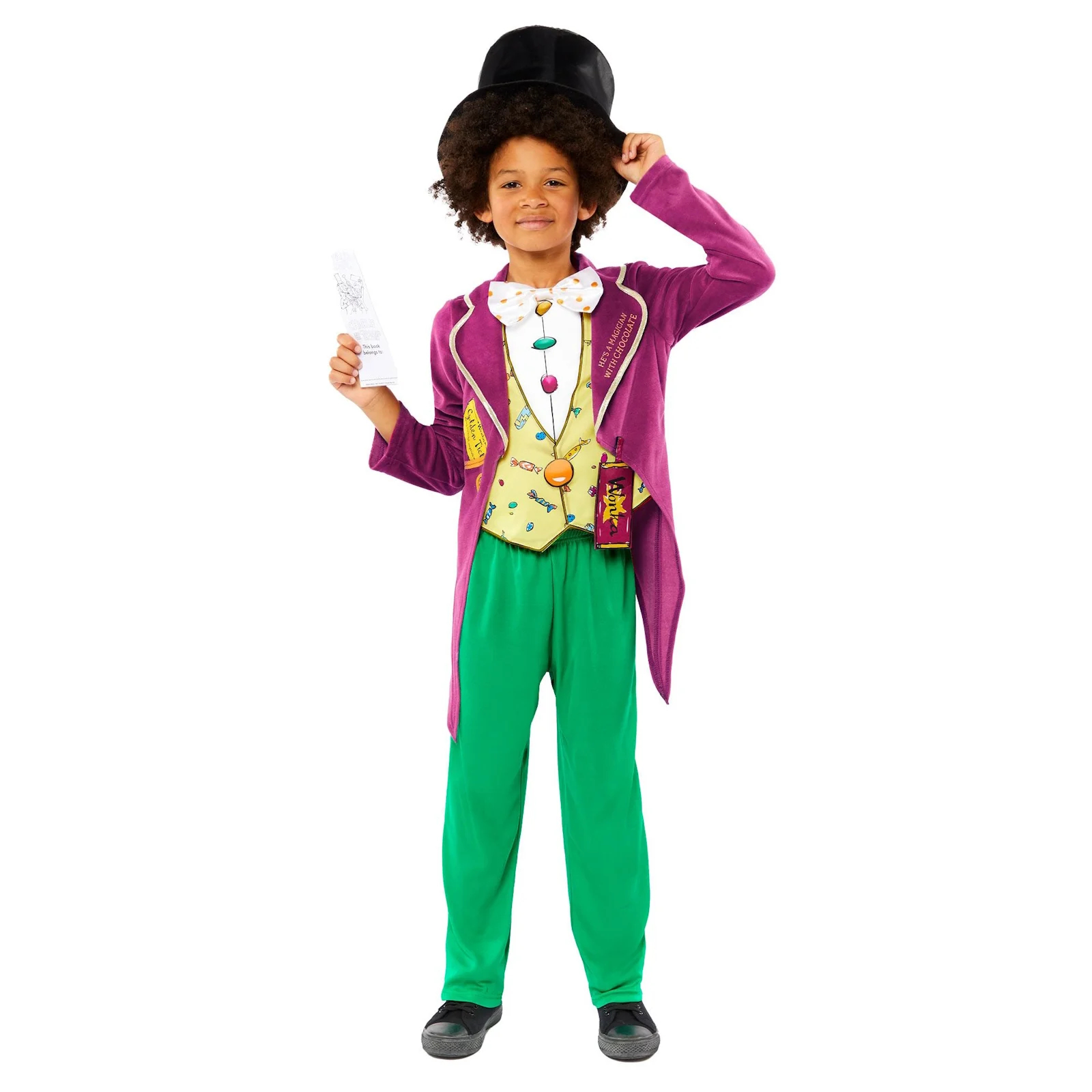 Roald Dahl Charlie and The Chocolate Factory Willy Wonka Child Costume