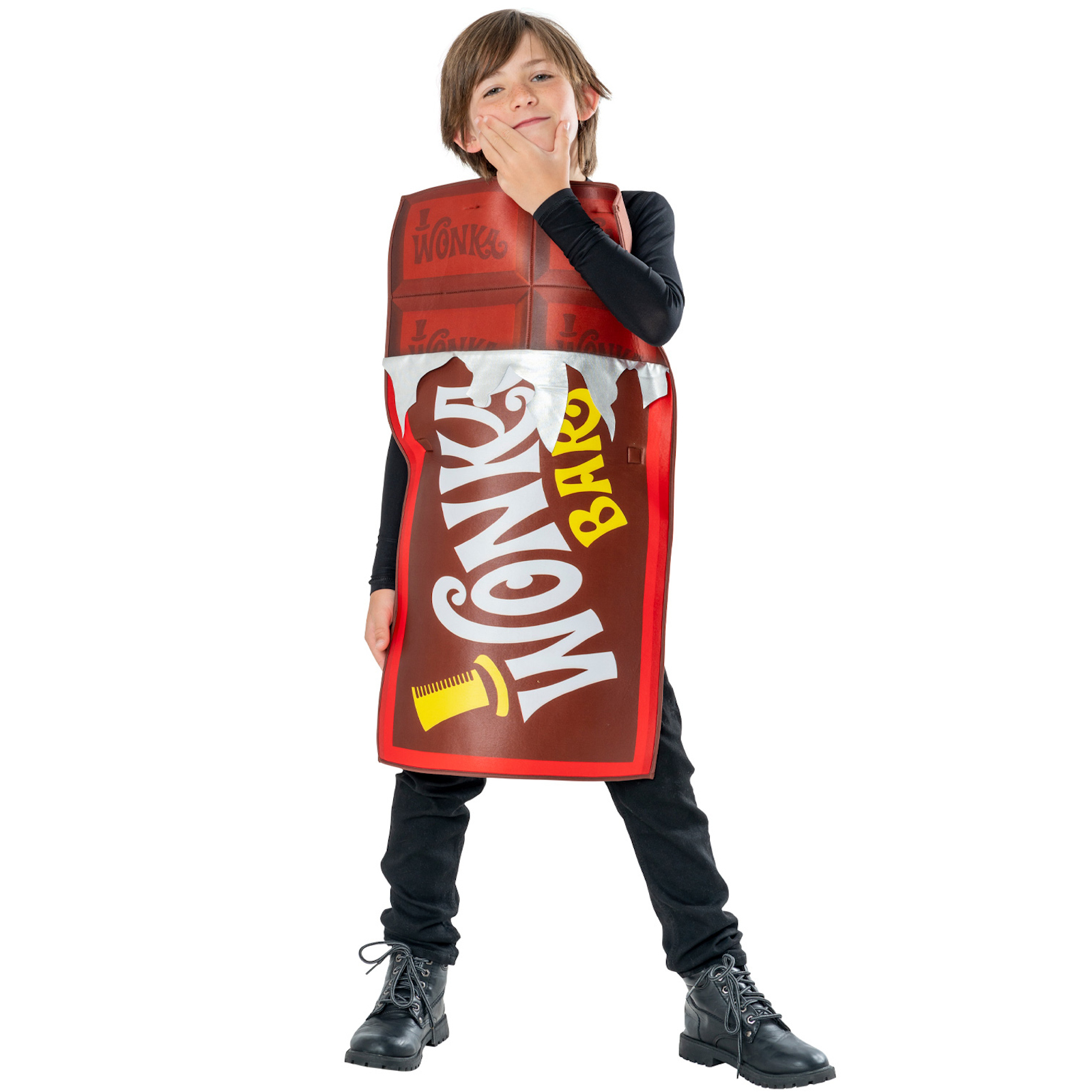 Kids Willy Wonka Chocolate Bar Costume 5-8 Years